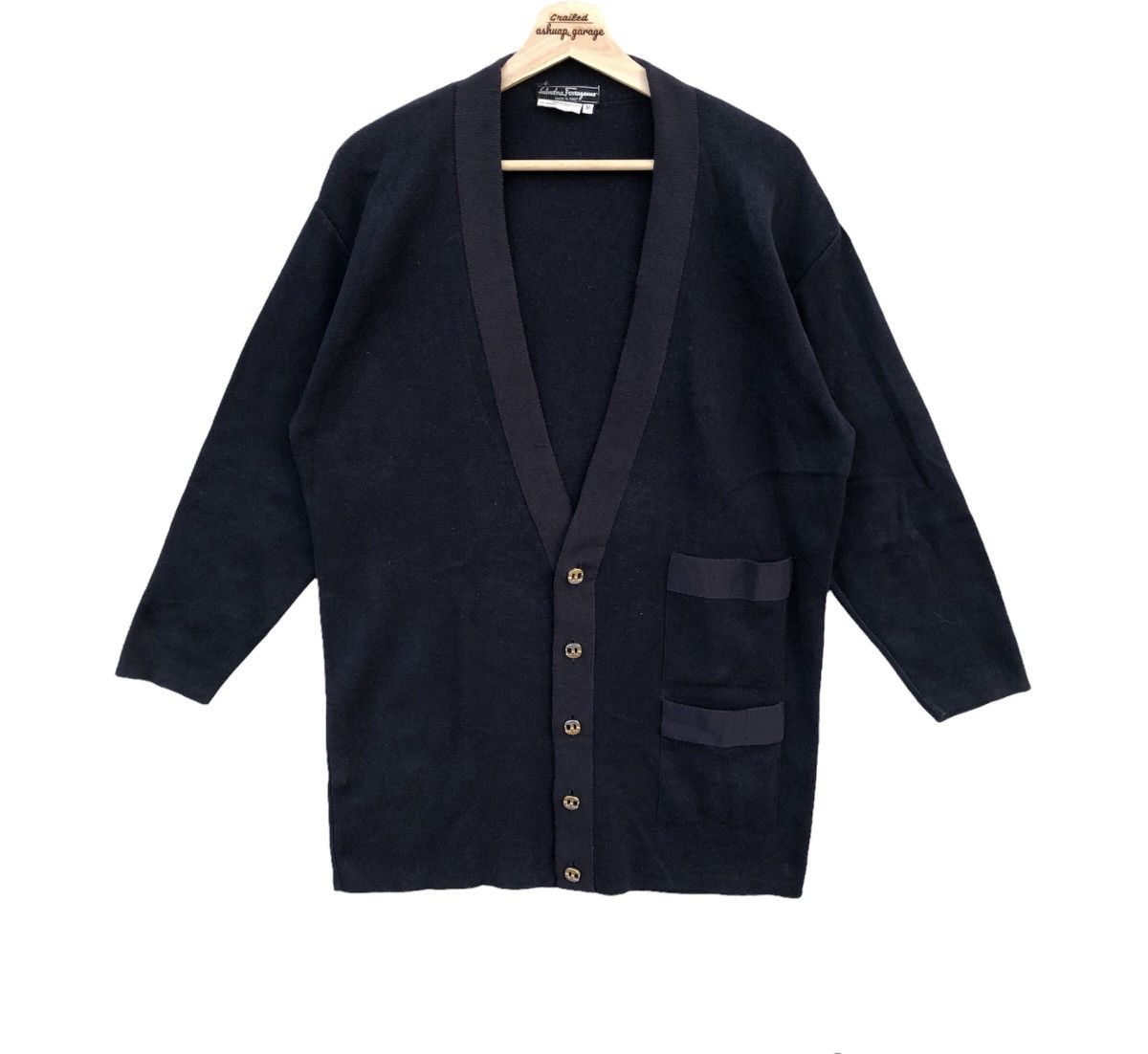 Salvatore Ferragamo Italian Designer Salvatore Ferragamo Oversized Cardigan Size US L / EU 52-54 / 3 - 1 Thumbnail