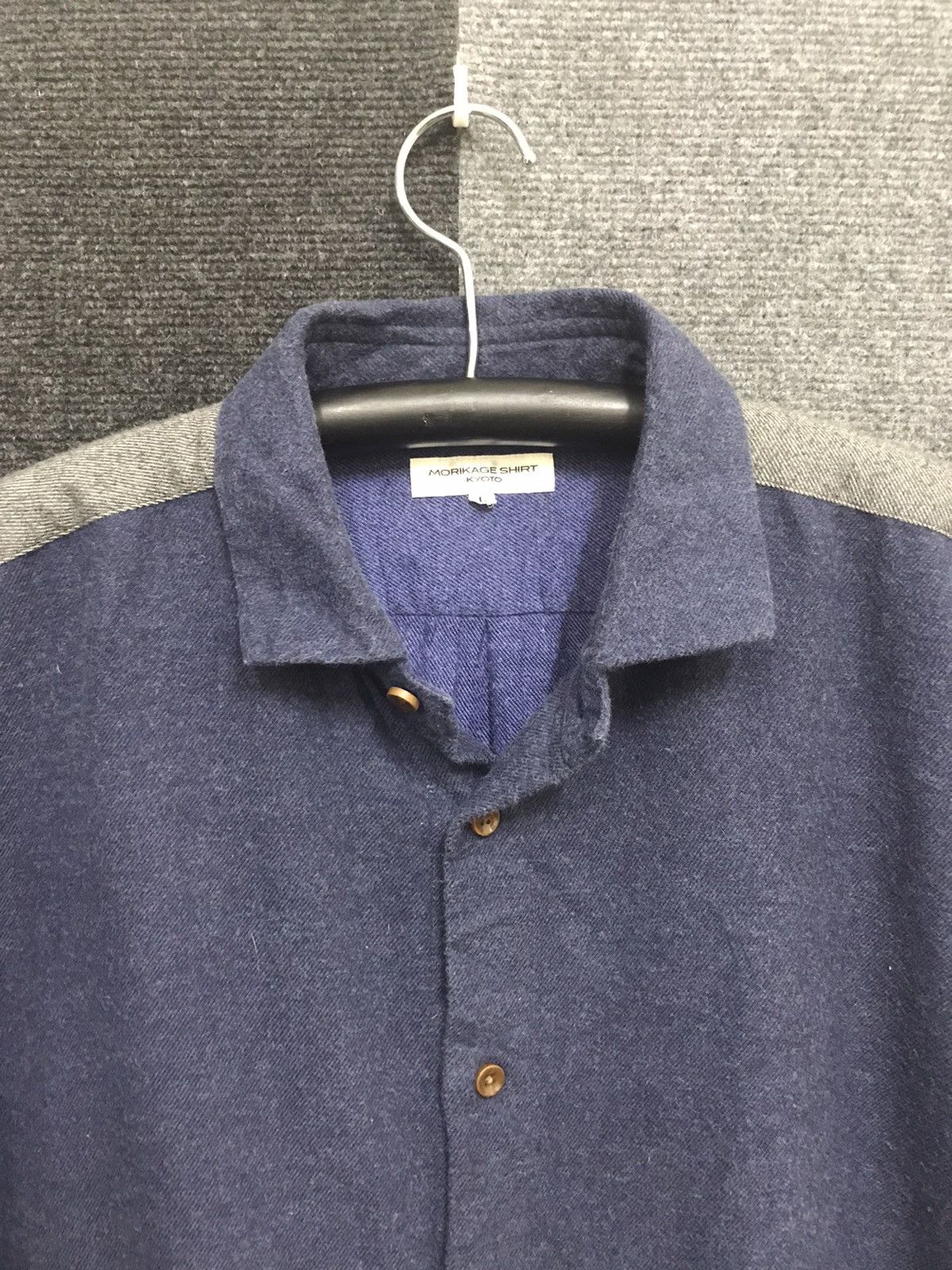 Japanese Brand MORIKAGE KYOTO Very Rare 3 Colour Oversize Shirt Size US L / EU 52-54 / 3 - 3 Thumbnail