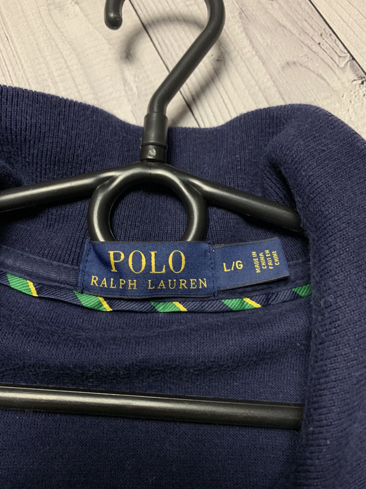 Vintage polo Ralph Lauren zip 1/4 sweater size L