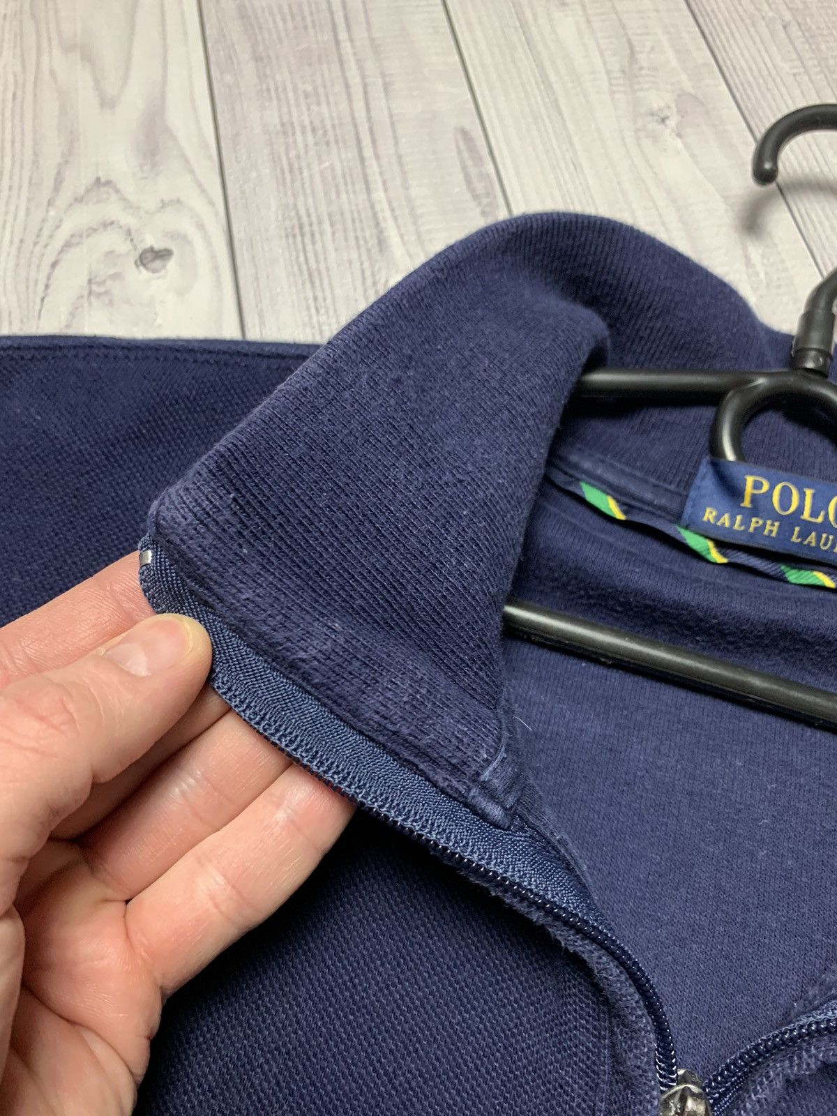 Vintage polo Ralph Lauren zip 1/4 sweater size L