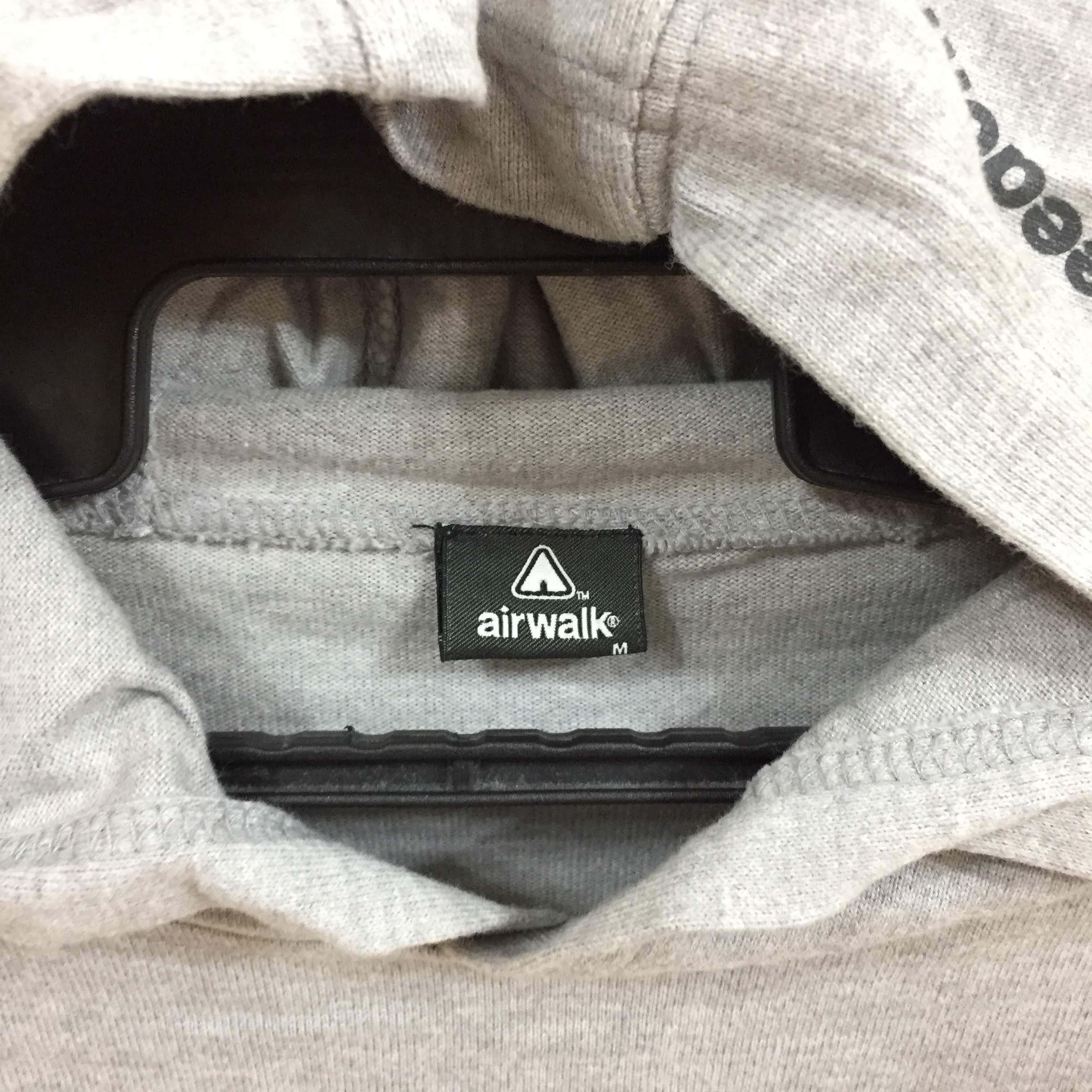 Airwalk Vintage AIRWALK hoodie spellout size M light gray Size US M / EU 48-50 / 2 - 3 Thumbnail