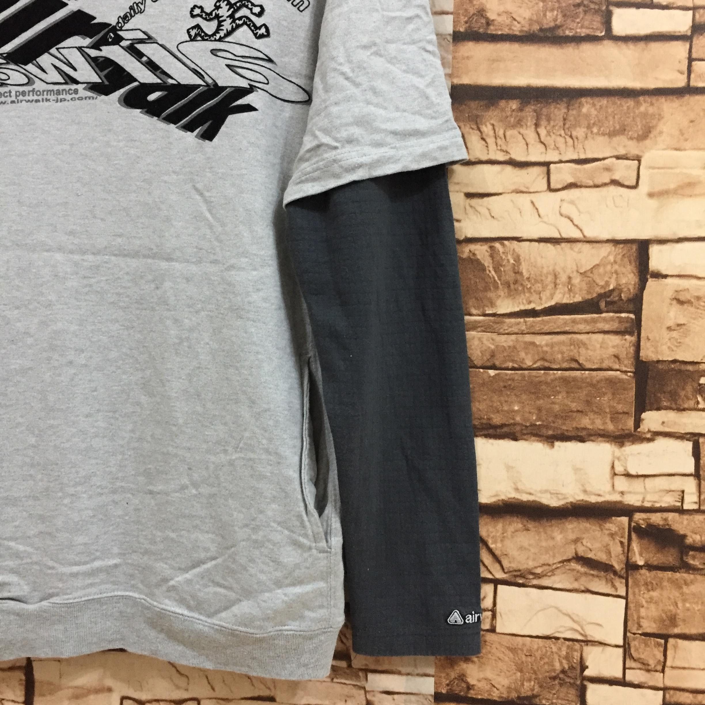 Airwalk Vintage AIRWALK hoodie spellout size M light gray Size US M / EU 48-50 / 2 - 6 Thumbnail