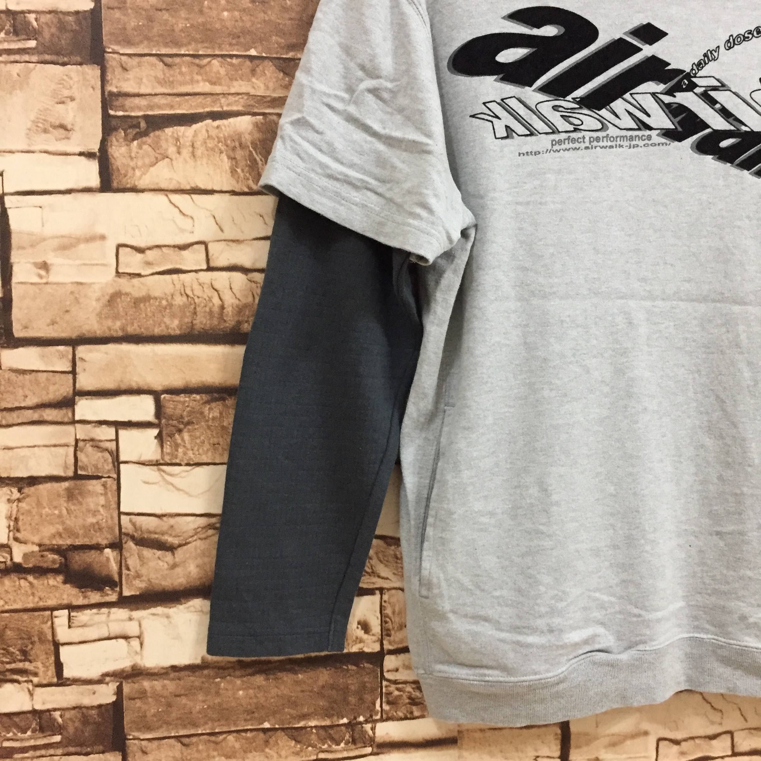 Airwalk Vintage AIRWALK hoodie spellout size M light gray Size US M / EU 48-50 / 2 - 5 Thumbnail