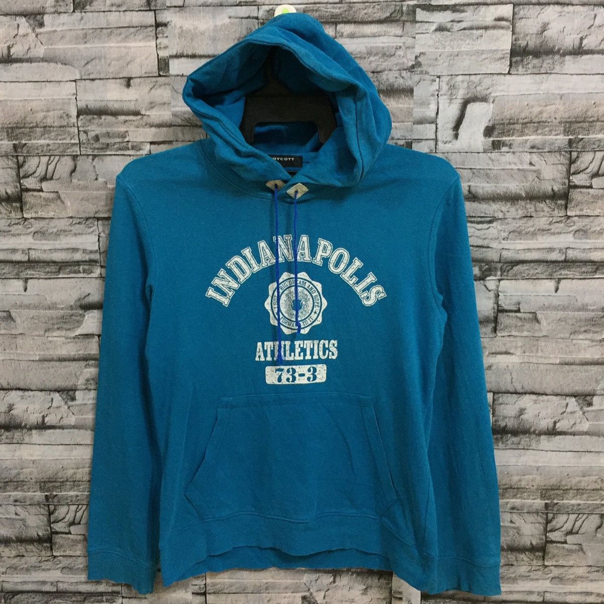 Boycott BOYCOTT hoodie spellout Indiana Polis size 3 fit M Size US M / EU 48-50 / 2 - 2 Thumbnail