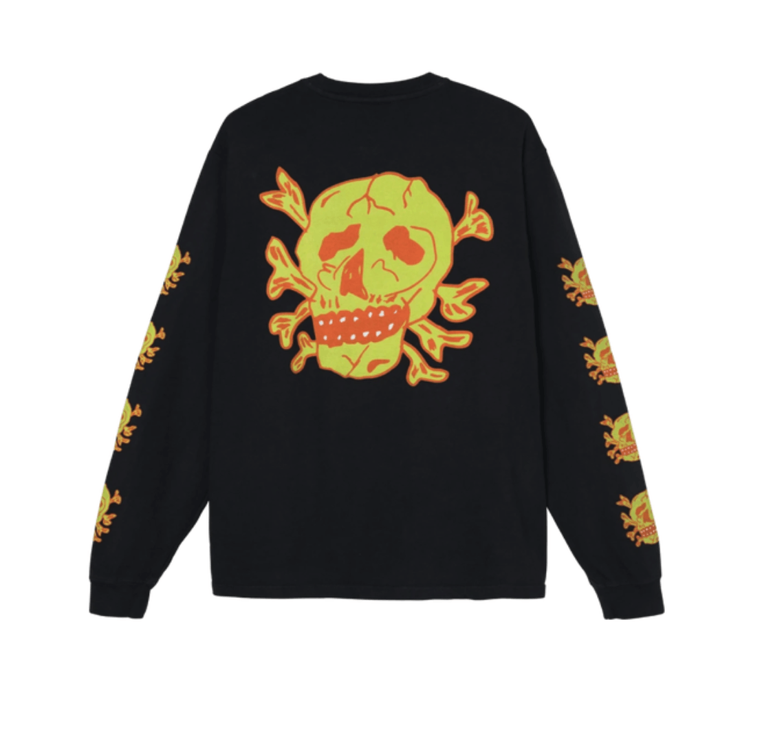 Our Legacy Stüssy x Our Legacy Skull L/S Tee Black • M Size US M / EU 48-50 / 2 - 2 Thumbnail