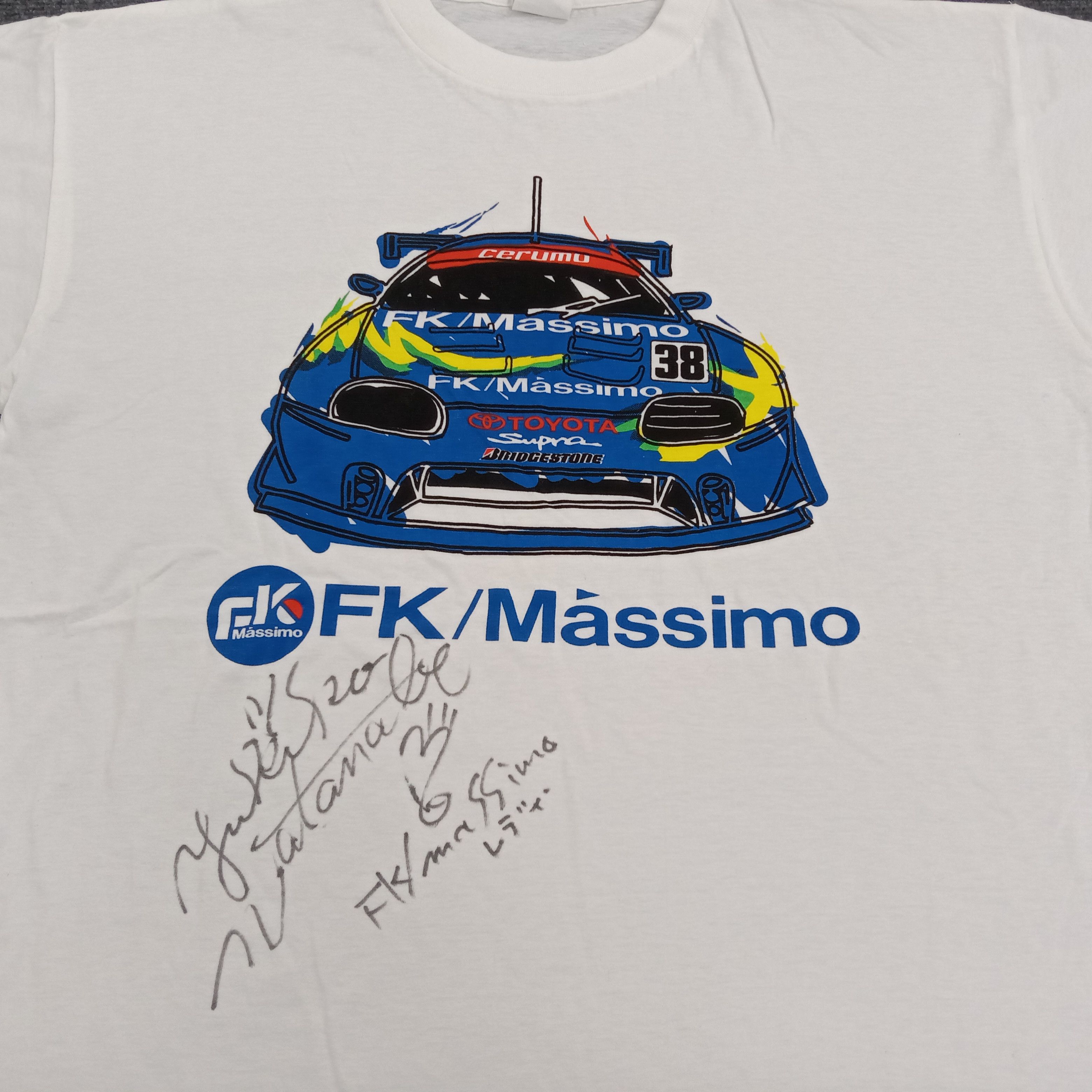 Japanese Brand FK MASSIMO Toyota Supra Racing Team Tshirt Size US L / EU 52-54 / 3 - 3 Thumbnail
