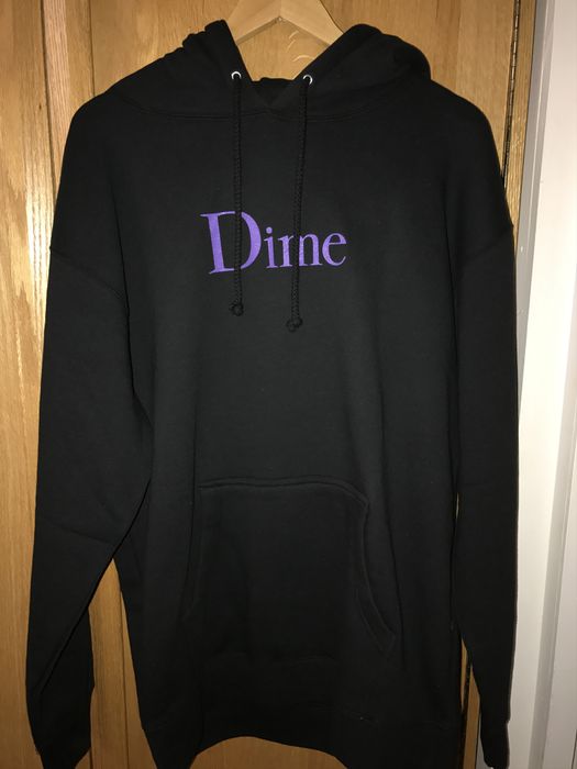 Dime Dime Classic Logo Hoodie Black Purple Grailed