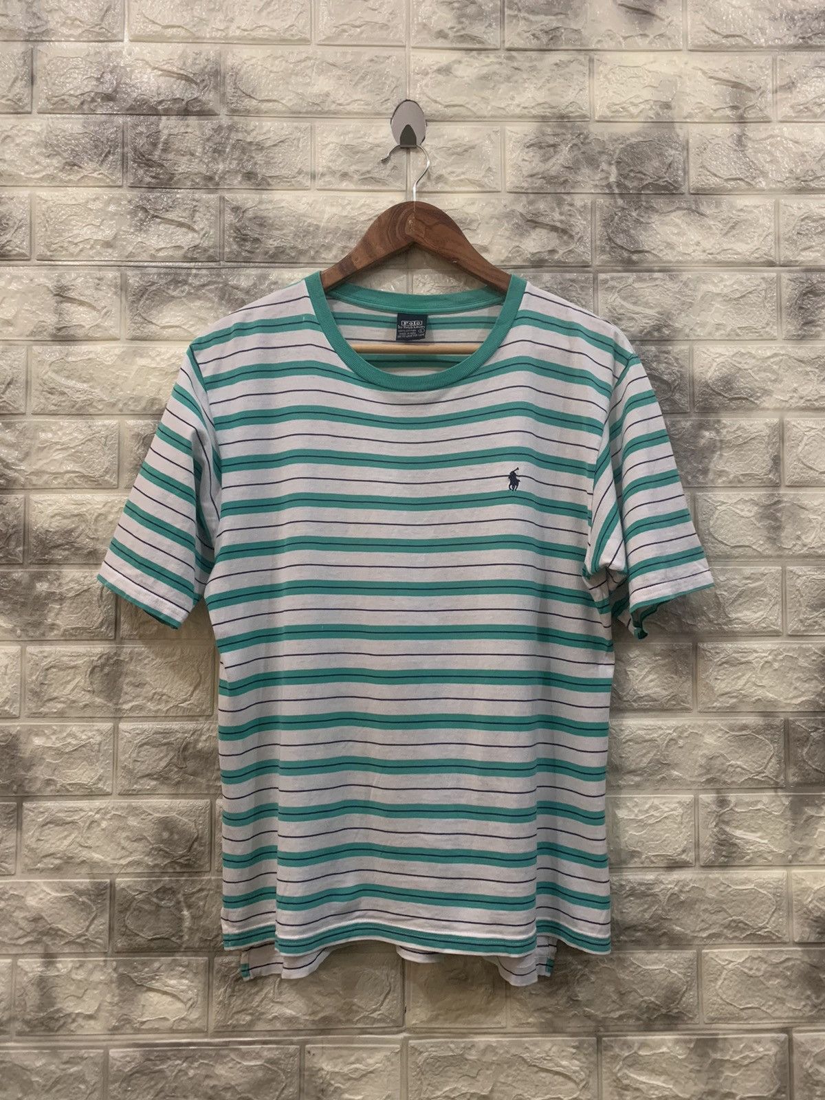 Polo Ralph Lauren × Vintage Vintage Polo Ralph Lauren Stripe tee Size US L / EU 52-54 / 3 - 2 Thumbnail