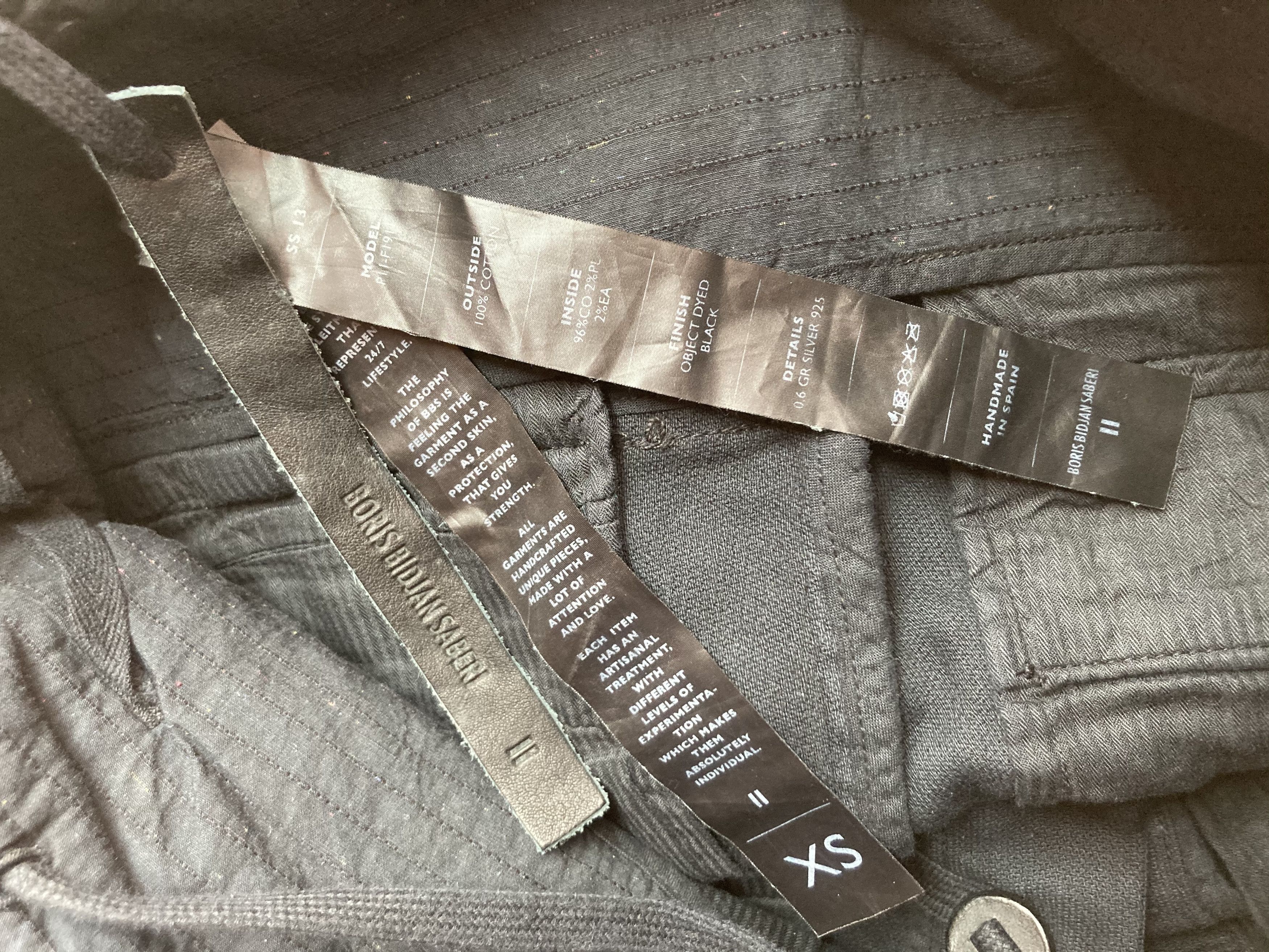 Boris Bidjan Saberi P11 high waist pants Size US 27 - 3 Thumbnail