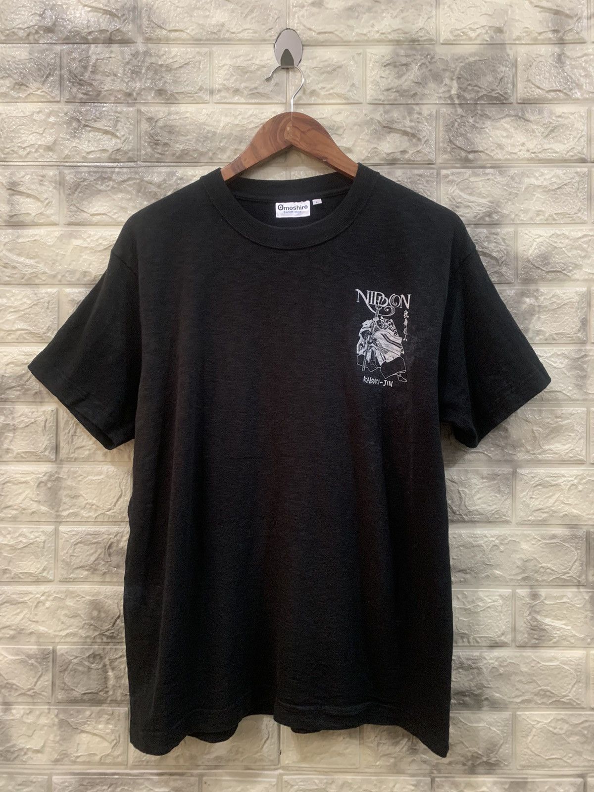 Japanese Brand × Vintage Vintage Nipon Kabuki-jin black t-shirt Size US L / EU 52-54 / 3 - 2 Thumbnail