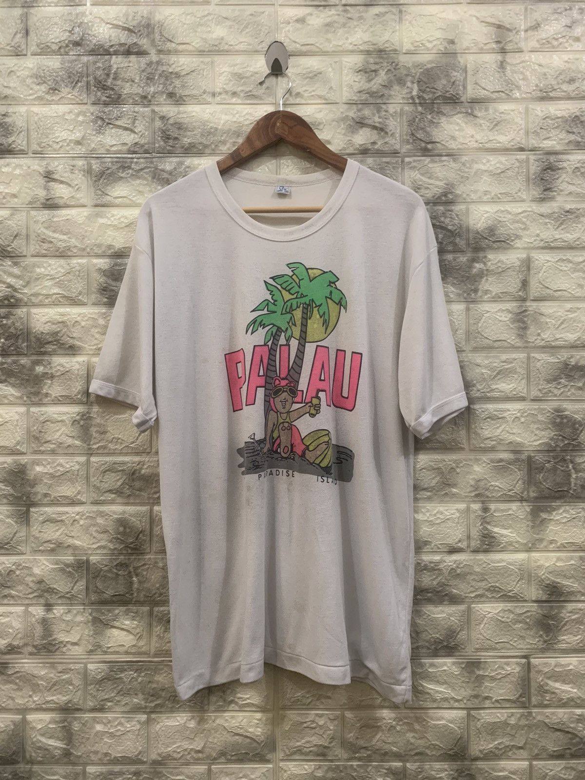 Vintage Vintage Palau the paradise island tshirt Size US XXL / EU 58 / 5 - 2 Thumbnail