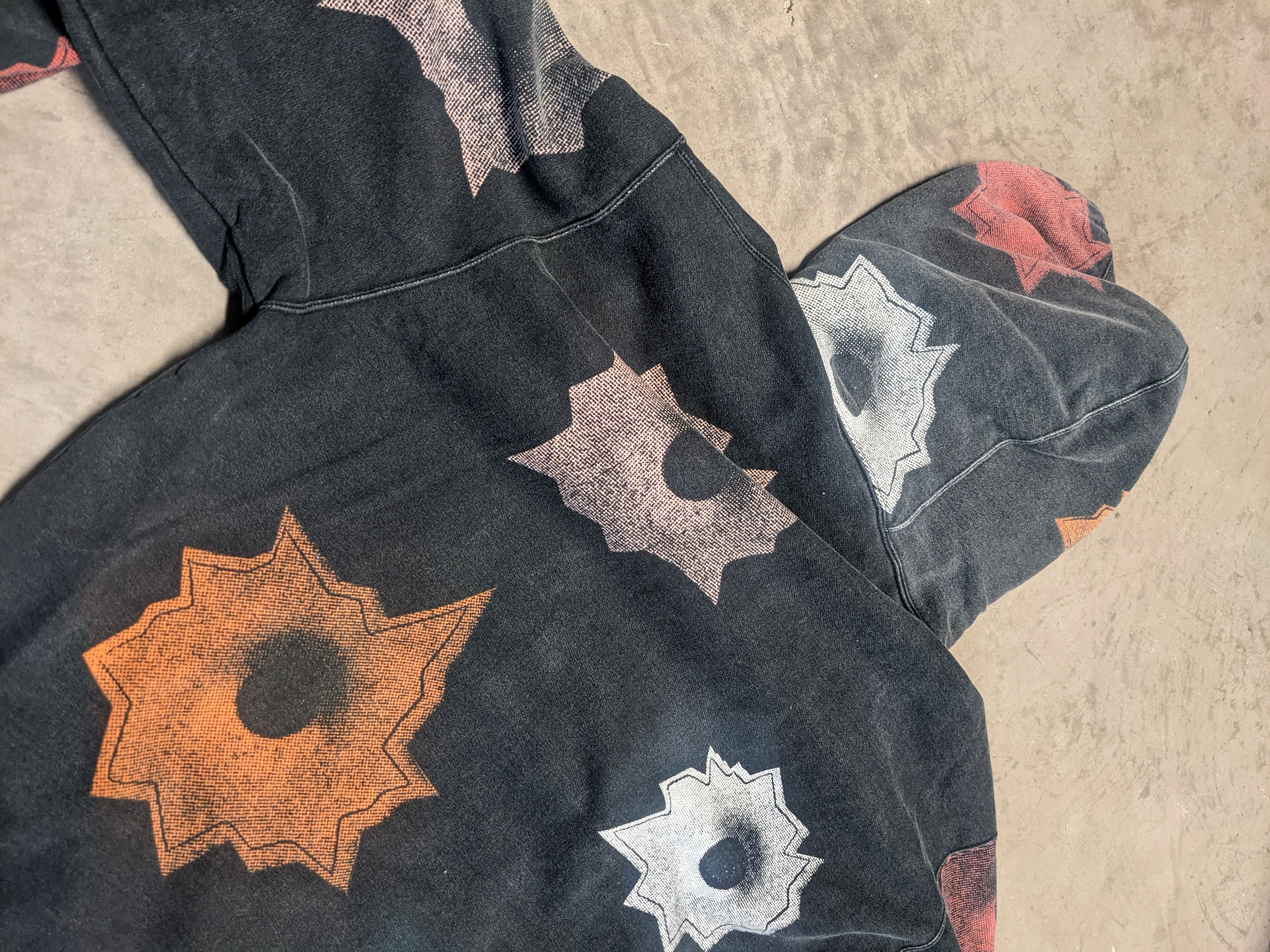 Supreme Supreme x Nate Lowman Bullet Hole Faded Hoodie | Grailed