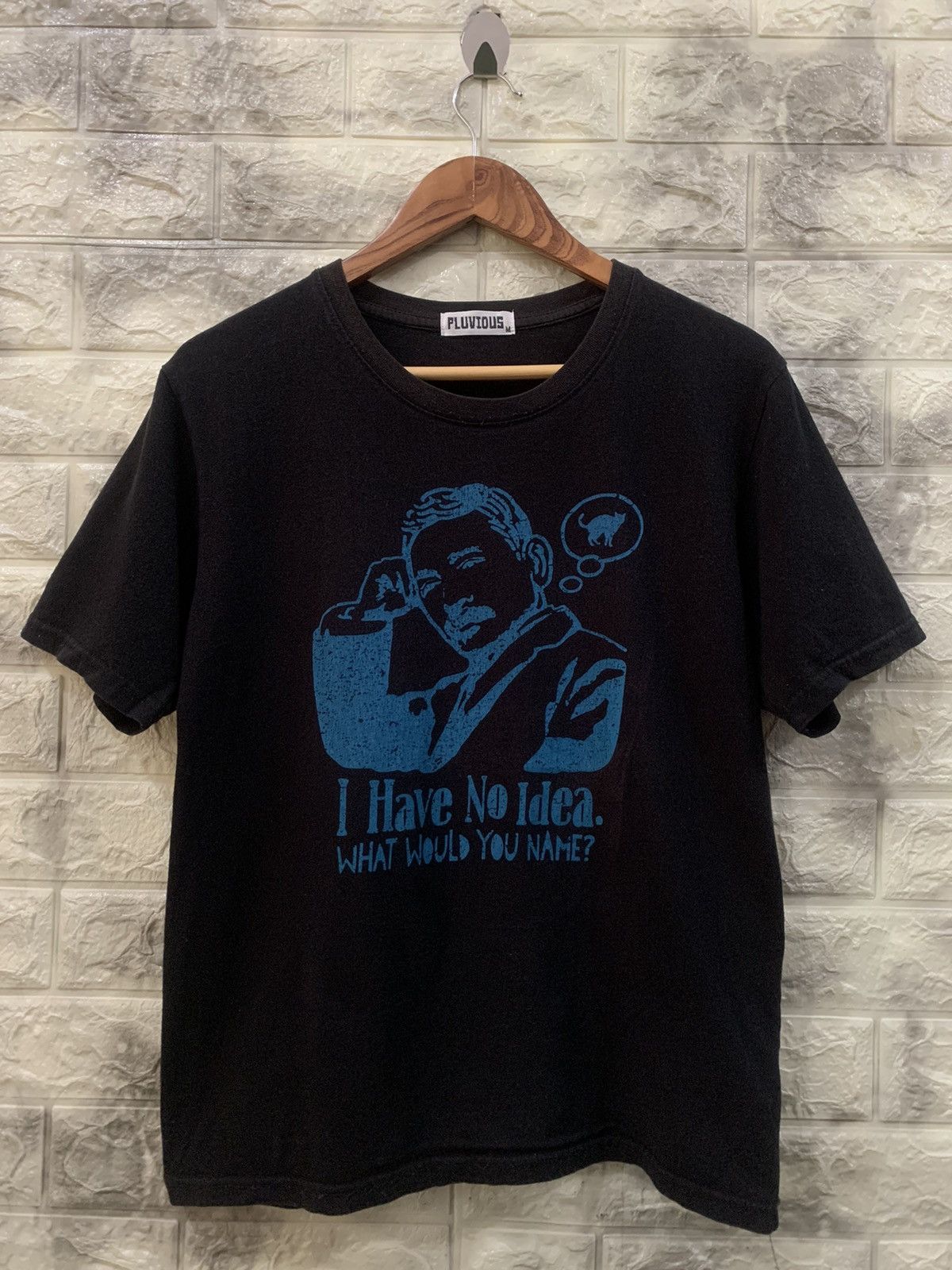 Vintage Vintage pluvious black tee Size US M / EU 48-50 / 2 - 1 Thumbnail