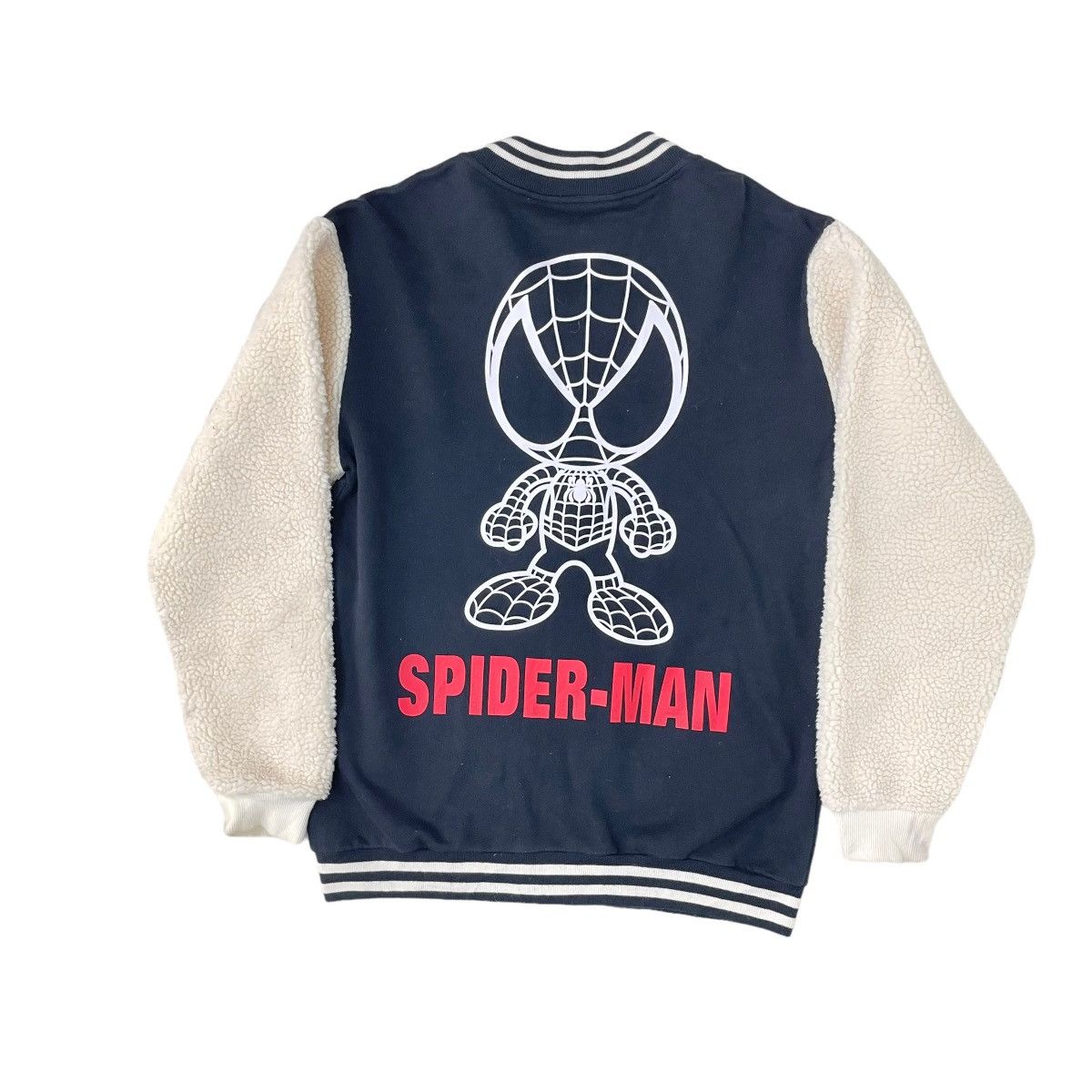 Japanese Brand × Marvel Comics × Universal Studios Marvel Spiderman Sherpa Bomber Jacket Size US M / EU 48-50 / 2 - 9 Thumbnail