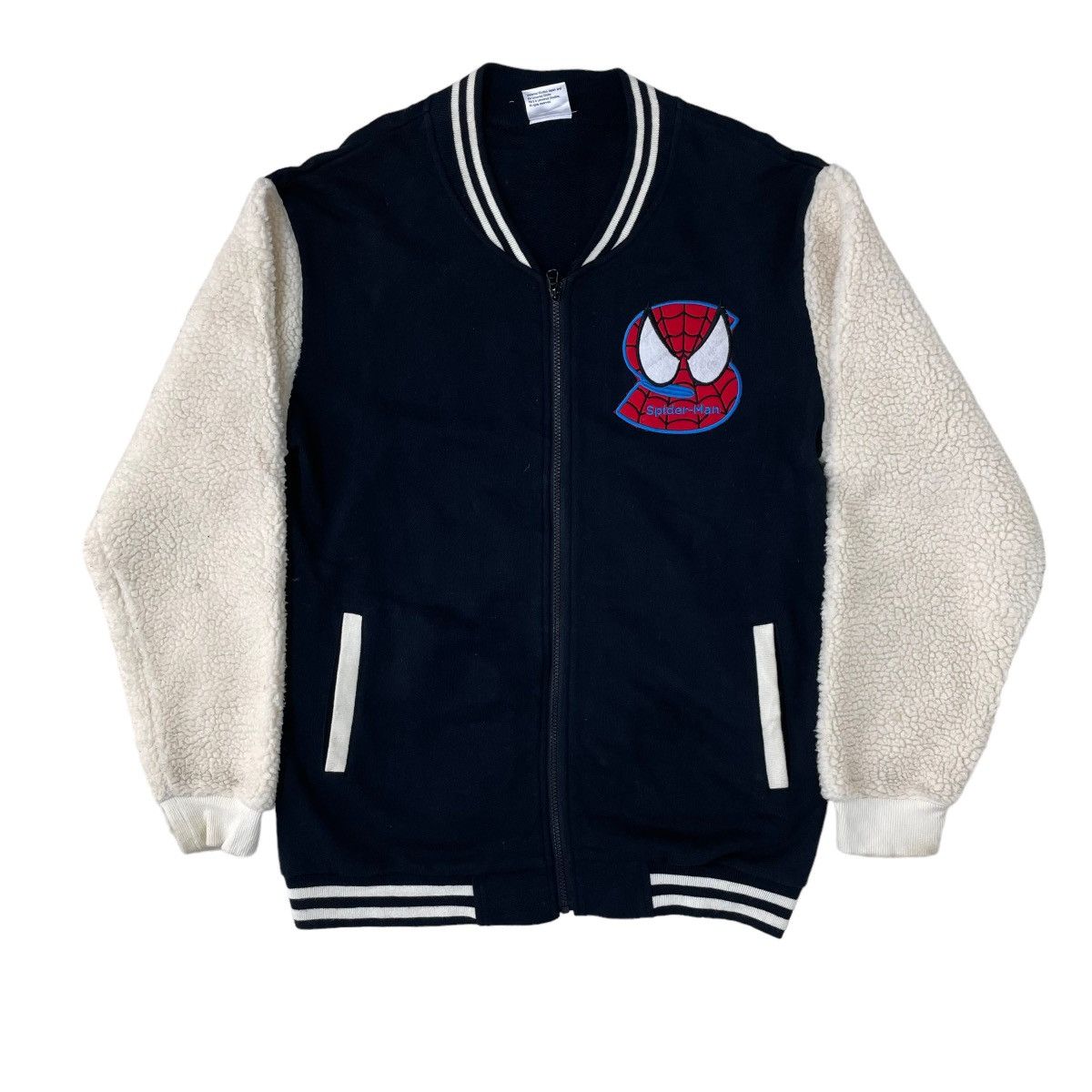 Japanese Brand × Marvel Comics × Universal Studios Marvel Spiderman Sherpa Bomber Jacket Size US M / EU 48-50 / 2 - 1 Thumbnail