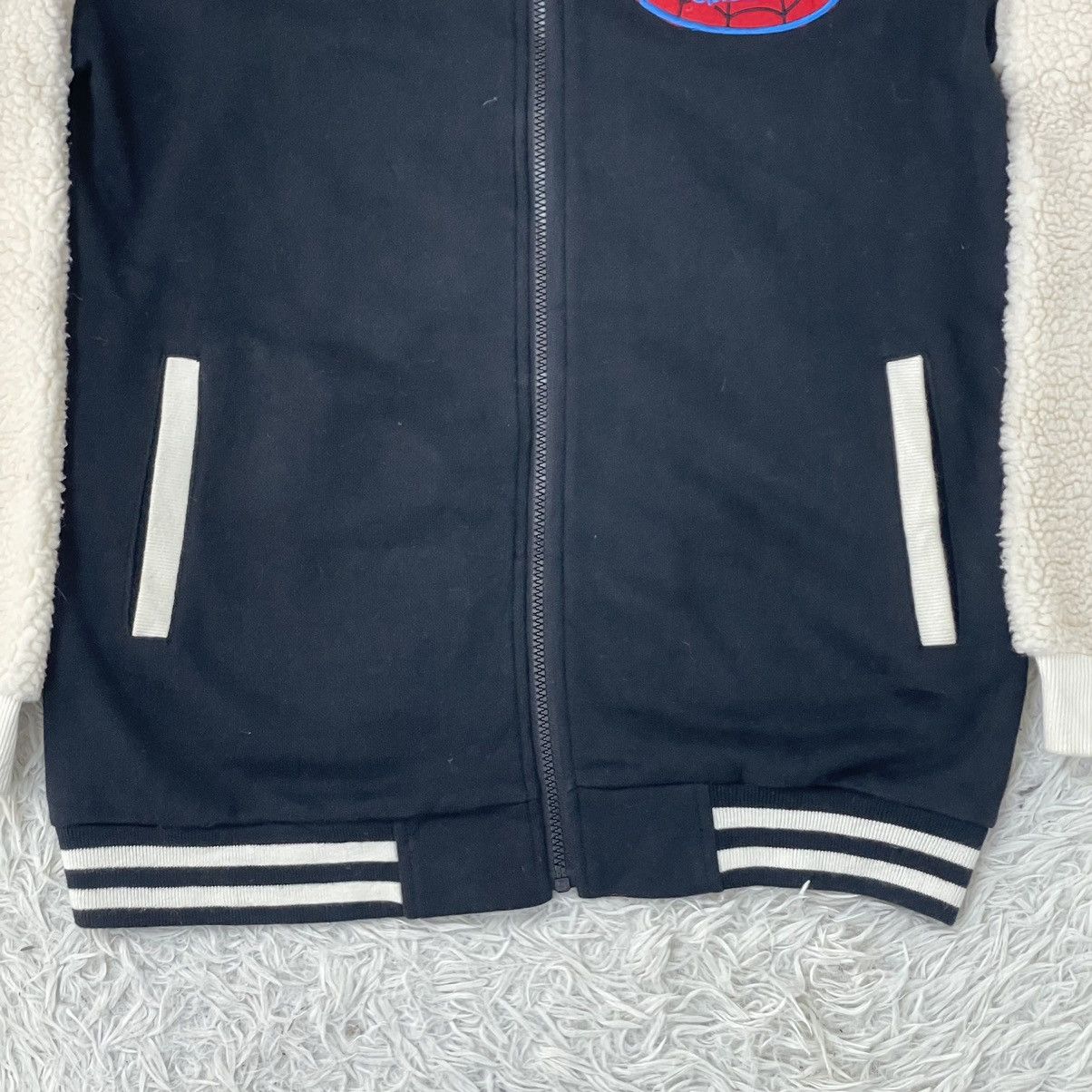 Japanese Brand × Marvel Comics × Universal Studios Marvel Spiderman Sherpa Bomber Jacket Size US M / EU 48-50 / 2 - 4 Thumbnail