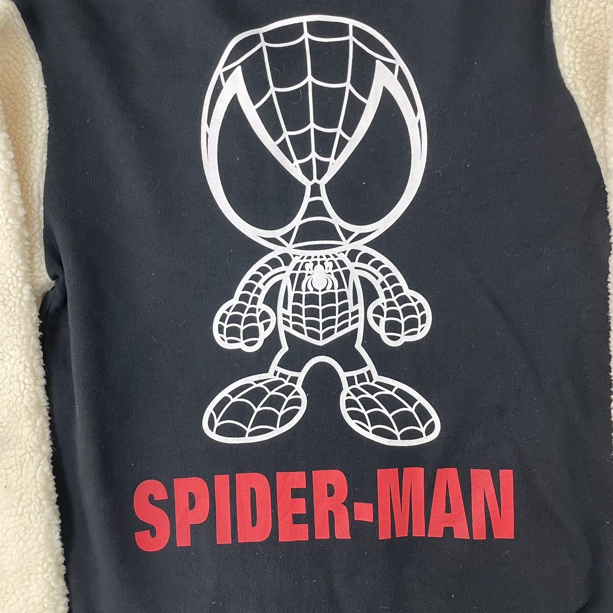 Japanese Brand × Marvel Comics × Universal Studios Marvel Spiderman Sherpa Bomber Jacket Size US M / EU 48-50 / 2 - 10 Thumbnail