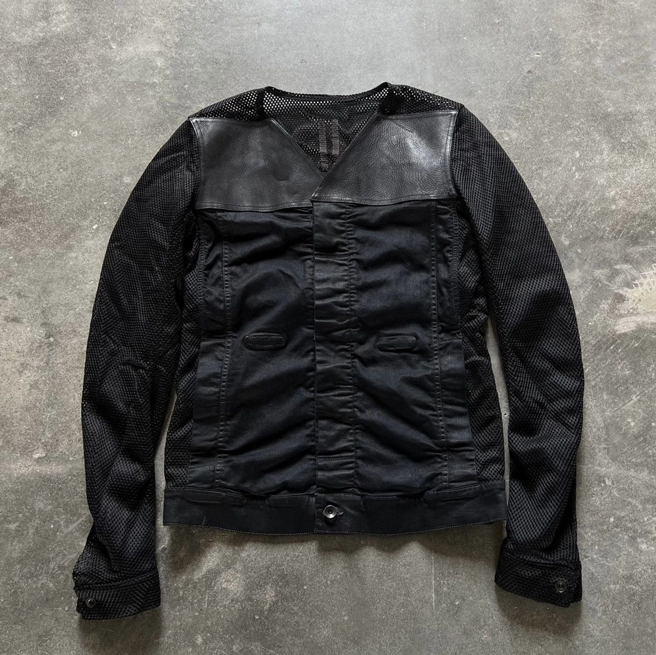 Rick Owens Rick Owens SS14 'Viscous' Combo Hustler jacket Size US L / EU 52-54 / 3 - 1 Thumbnail