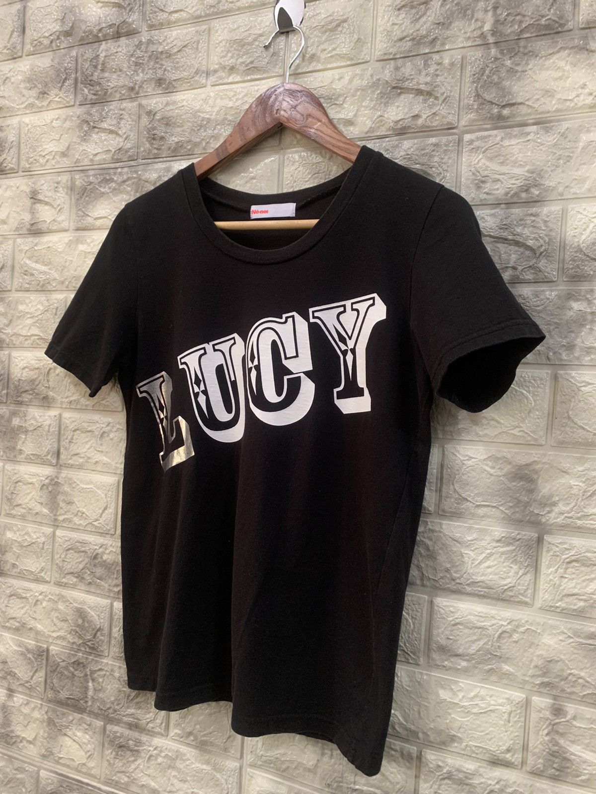 Issey Miyake Issey miyake Ne-net LUCY logo black tee Size US S / EU 44-46 / 1 - 4 Thumbnail