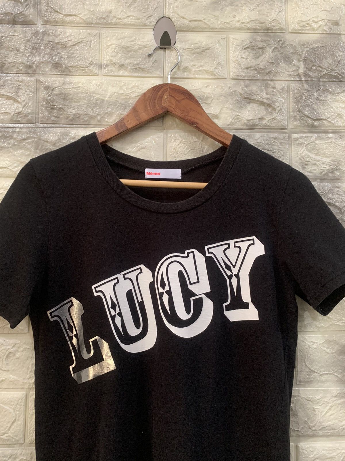 Issey Miyake Issey miyake Ne-net LUCY logo black tee Size US S / EU 44-46 / 1 - 5 Thumbnail