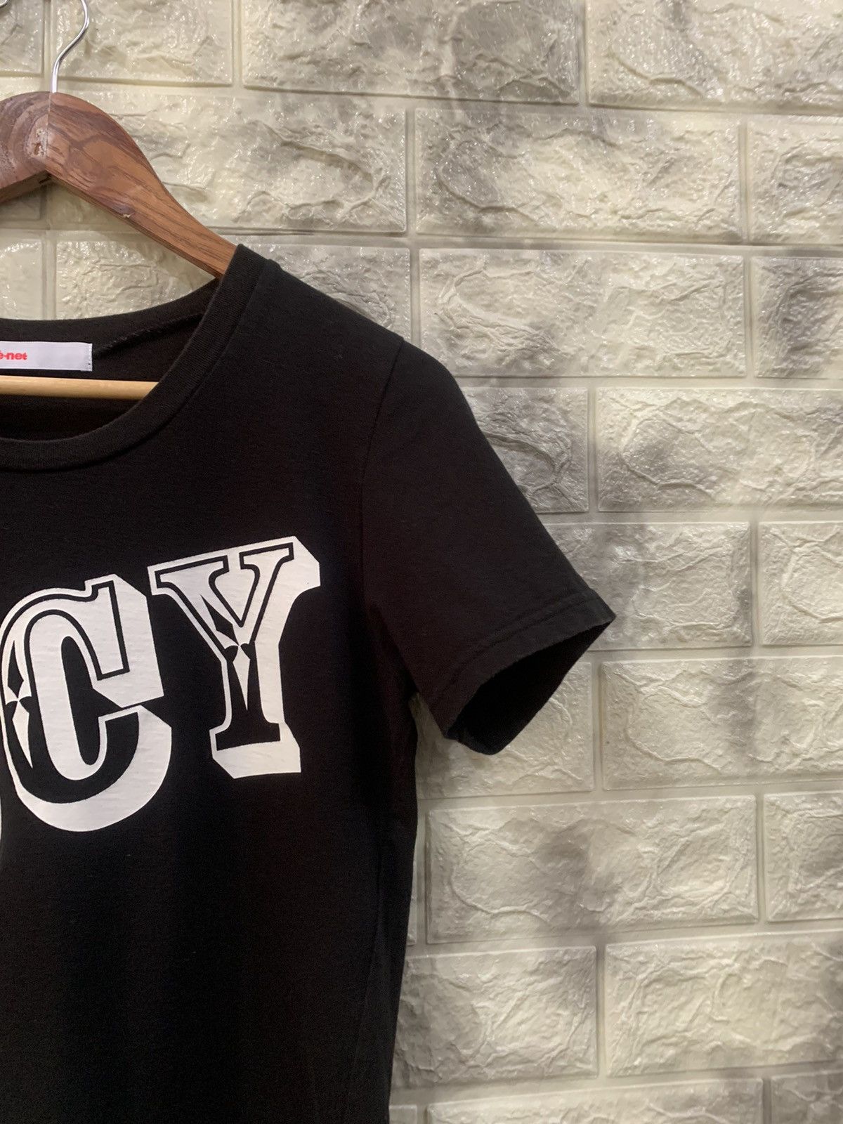 Issey Miyake Issey miyake Ne-net LUCY logo black tee Size US S / EU 44-46 / 1 - 6 Thumbnail
