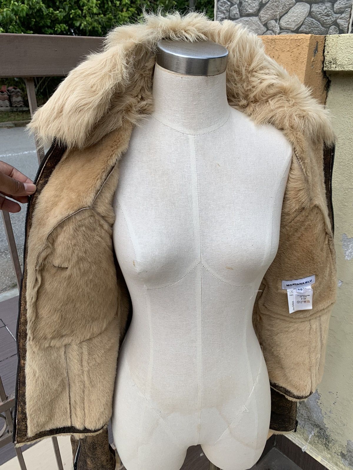 Designer Montana blu sherling jacket Size L / US 10 / IT 46 - 10 Thumbnail