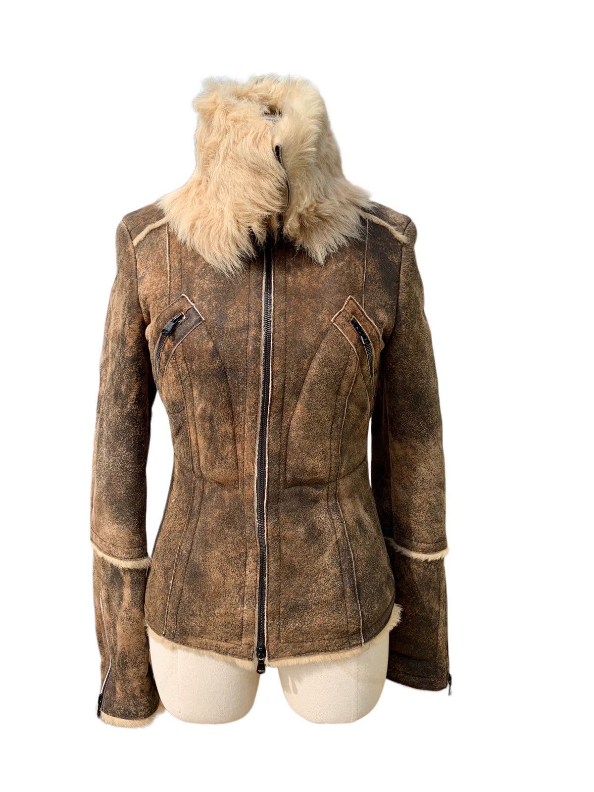Designer Montana blu sherling jacket Size L / US 10 / IT 46 - 1 Thumbnail
