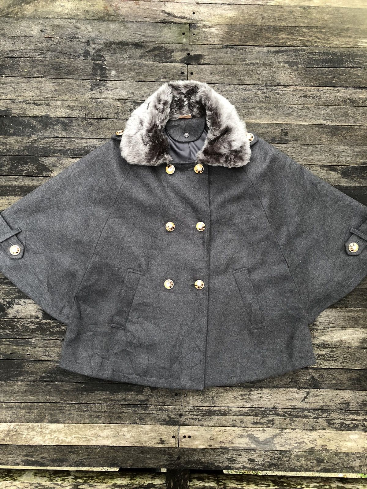 Cloak × Japanese Brand JENA WOOL CLOAK Size US M / EU 48-50 / 2 - 2 Thumbnail