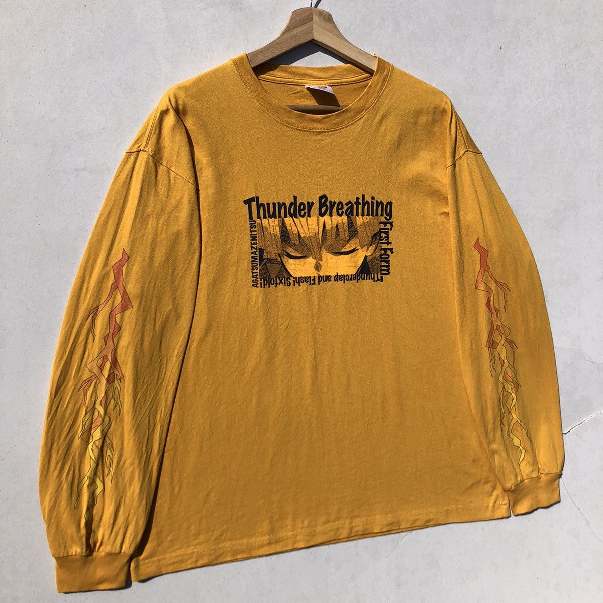Anime RARE🔥 Demon Slayer Thunder Breathing First Form Size US M / EU 48-50 / 2 - 2 Thumbnail