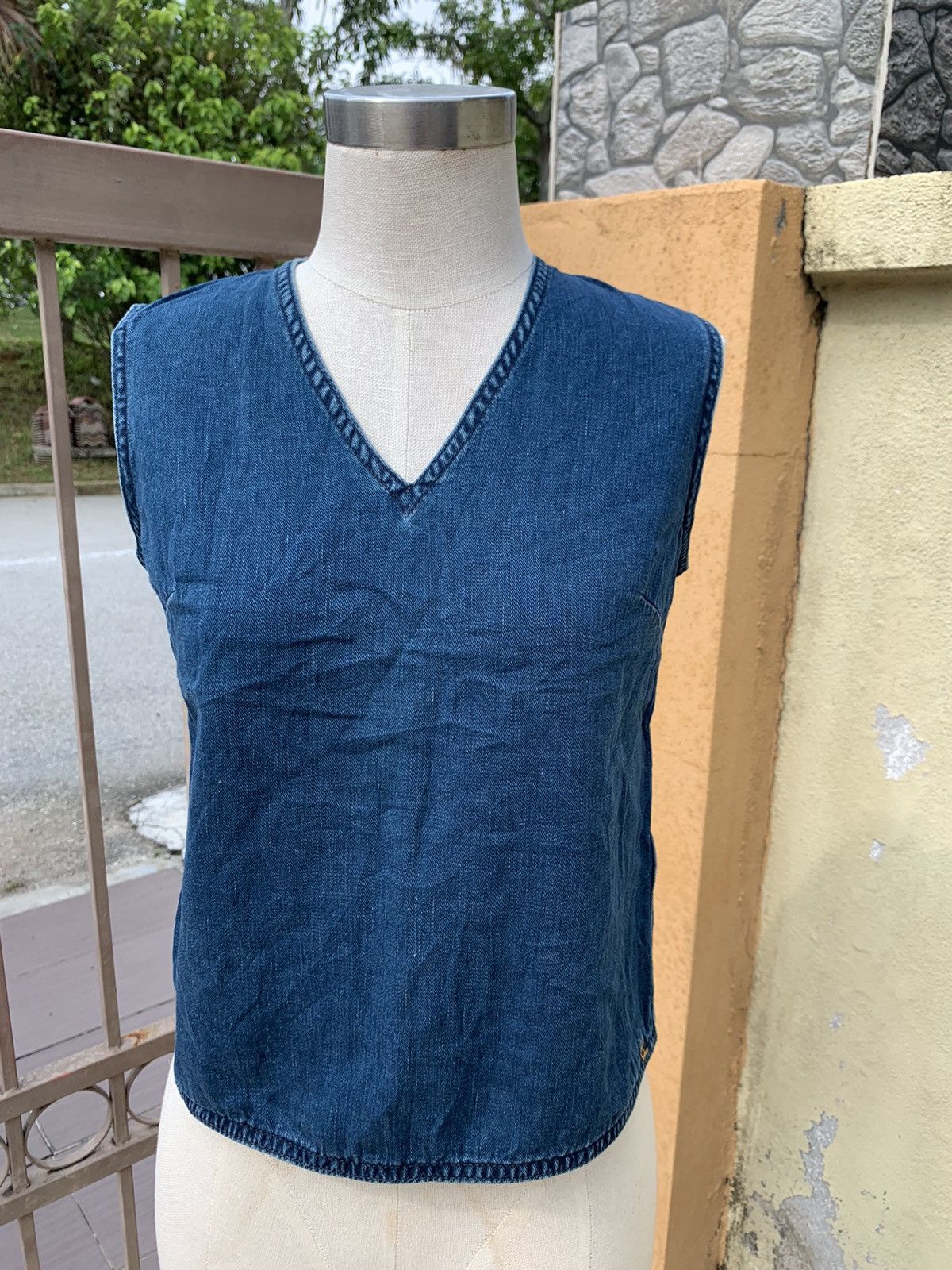 45rpm Vintage indigo blouse Size M / US 6-8 / IT 42-44 - 7 Thumbnail