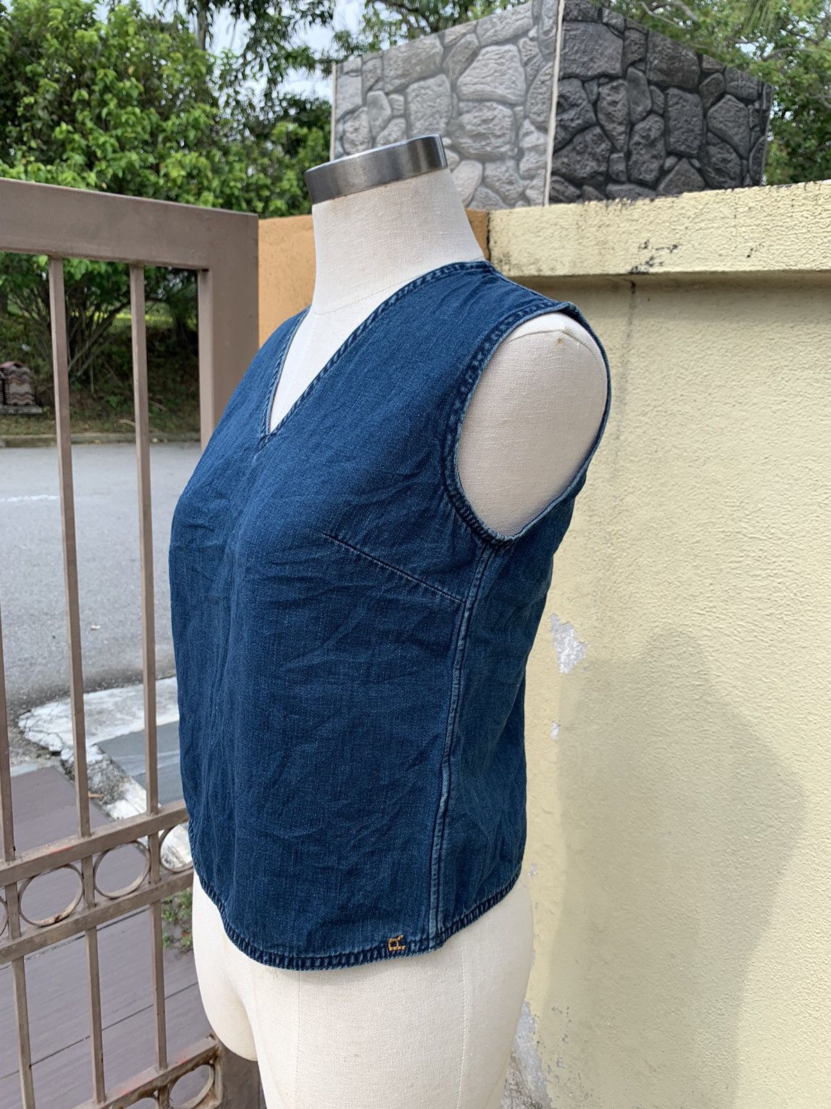 45rpm Vintage indigo blouse Size M / US 6-8 / IT 42-44 - 2 Thumbnail