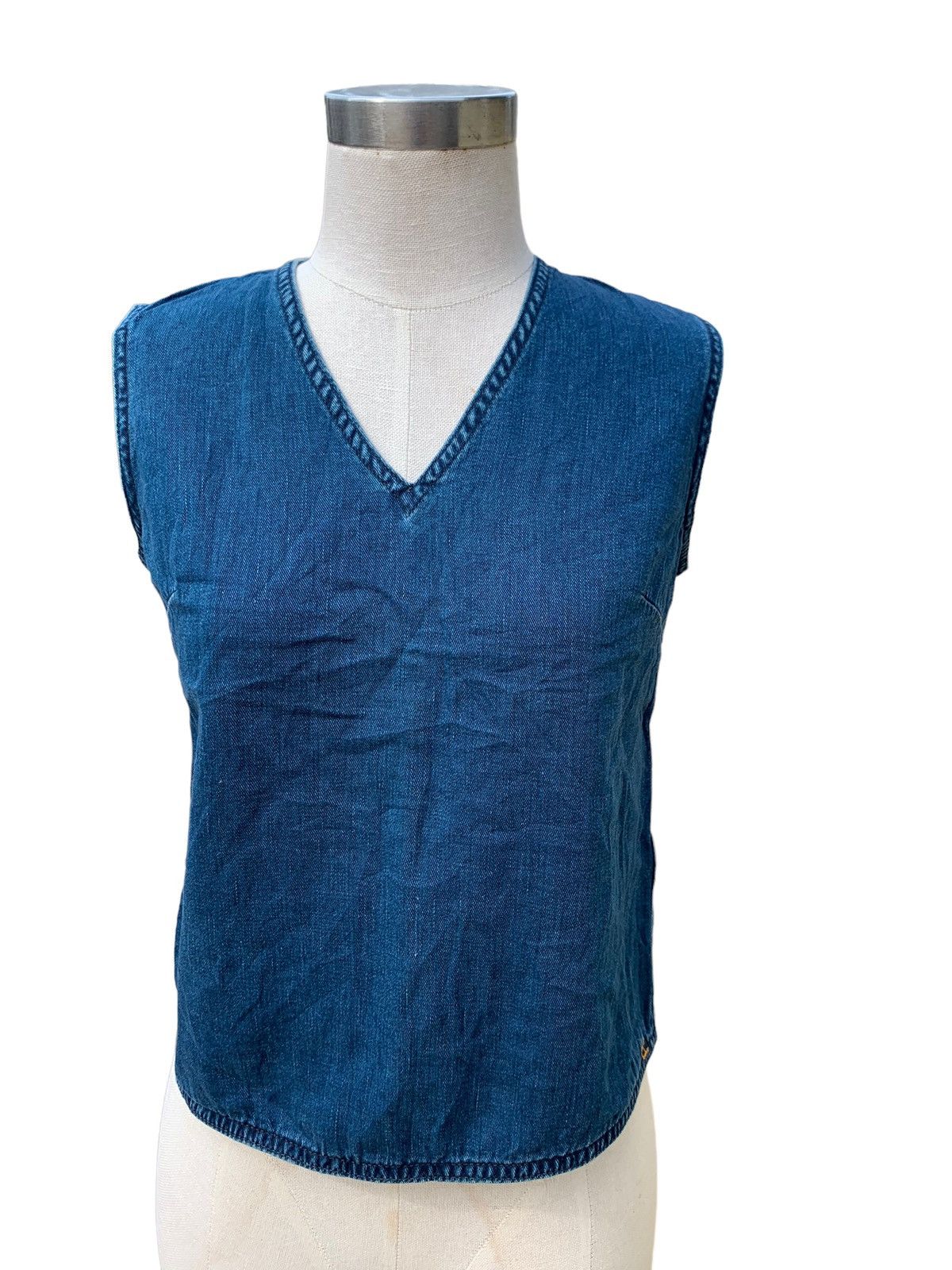 45rpm Vintage indigo blouse Size M / US 6-8 / IT 42-44 - 1 Thumbnail