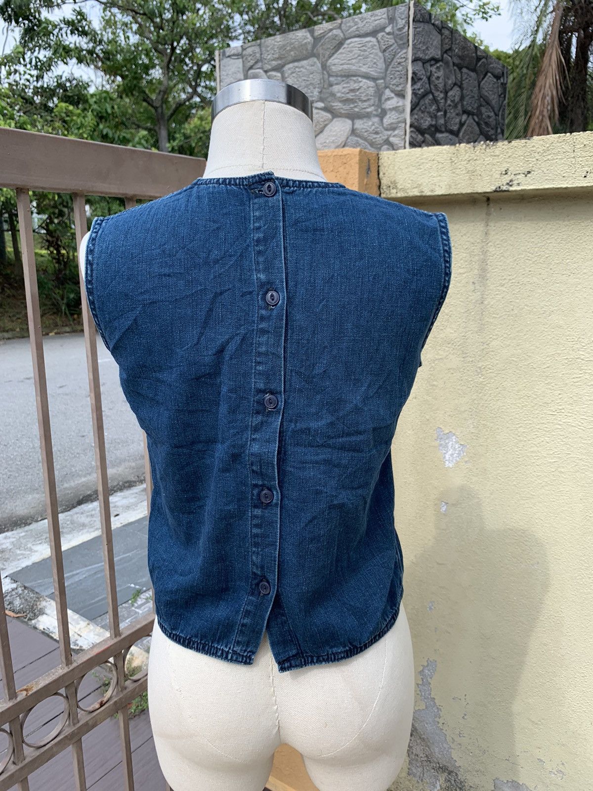 45rpm Vintage indigo blouse Size M / US 6-8 / IT 42-44 - 4 Thumbnail