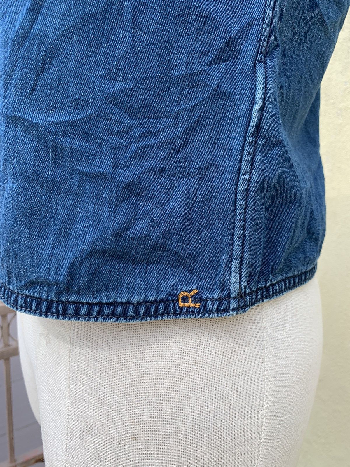 45rpm Vintage indigo blouse Size M / US 6-8 / IT 42-44 - 3 Thumbnail
