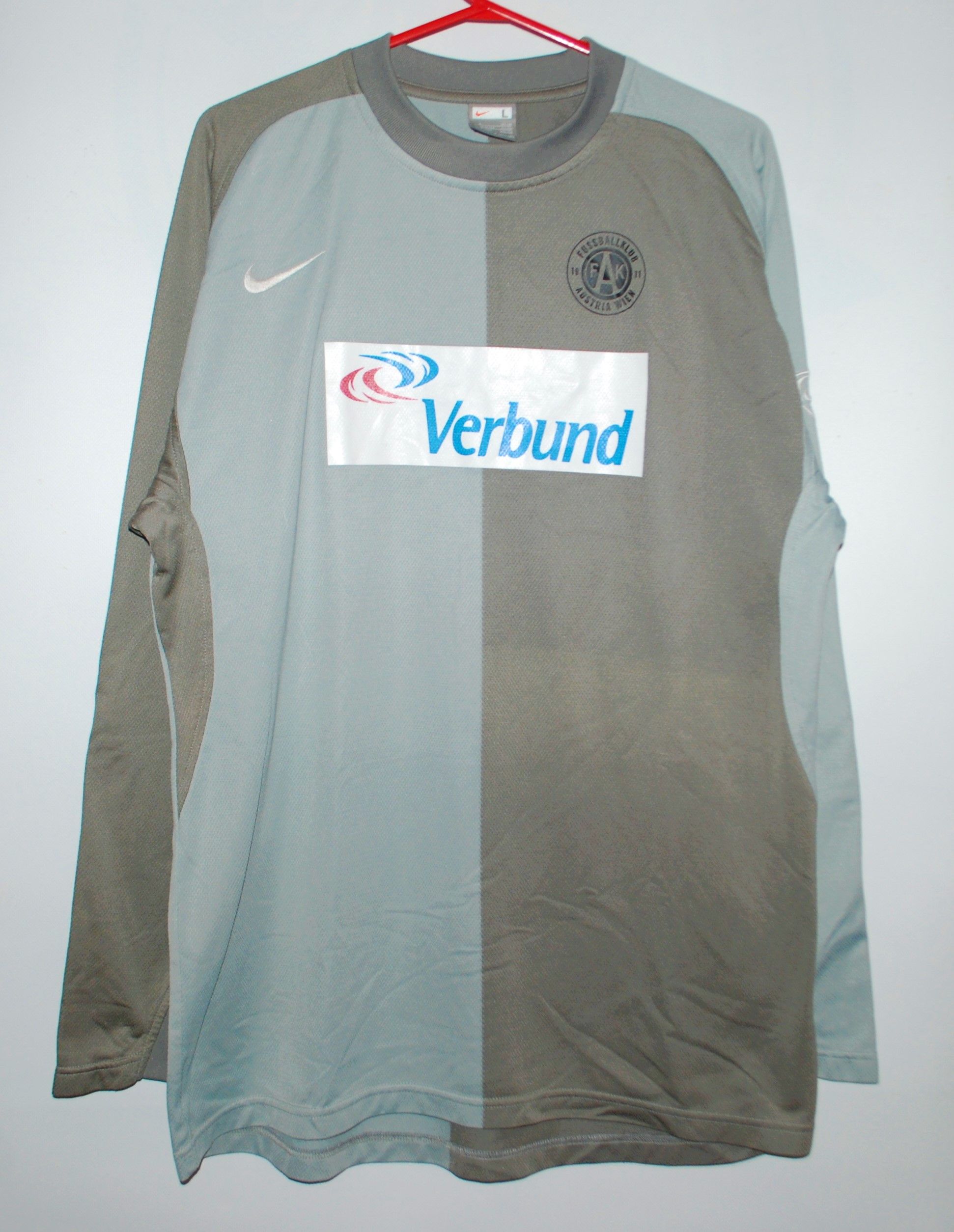 Nike × UEFA FK AUSTRIA WIEN GOALKEEPER PLAYER ISSUE FOOTBALL SHIRT Size US L / EU 52-54 / 3 - 1 Thumbnail