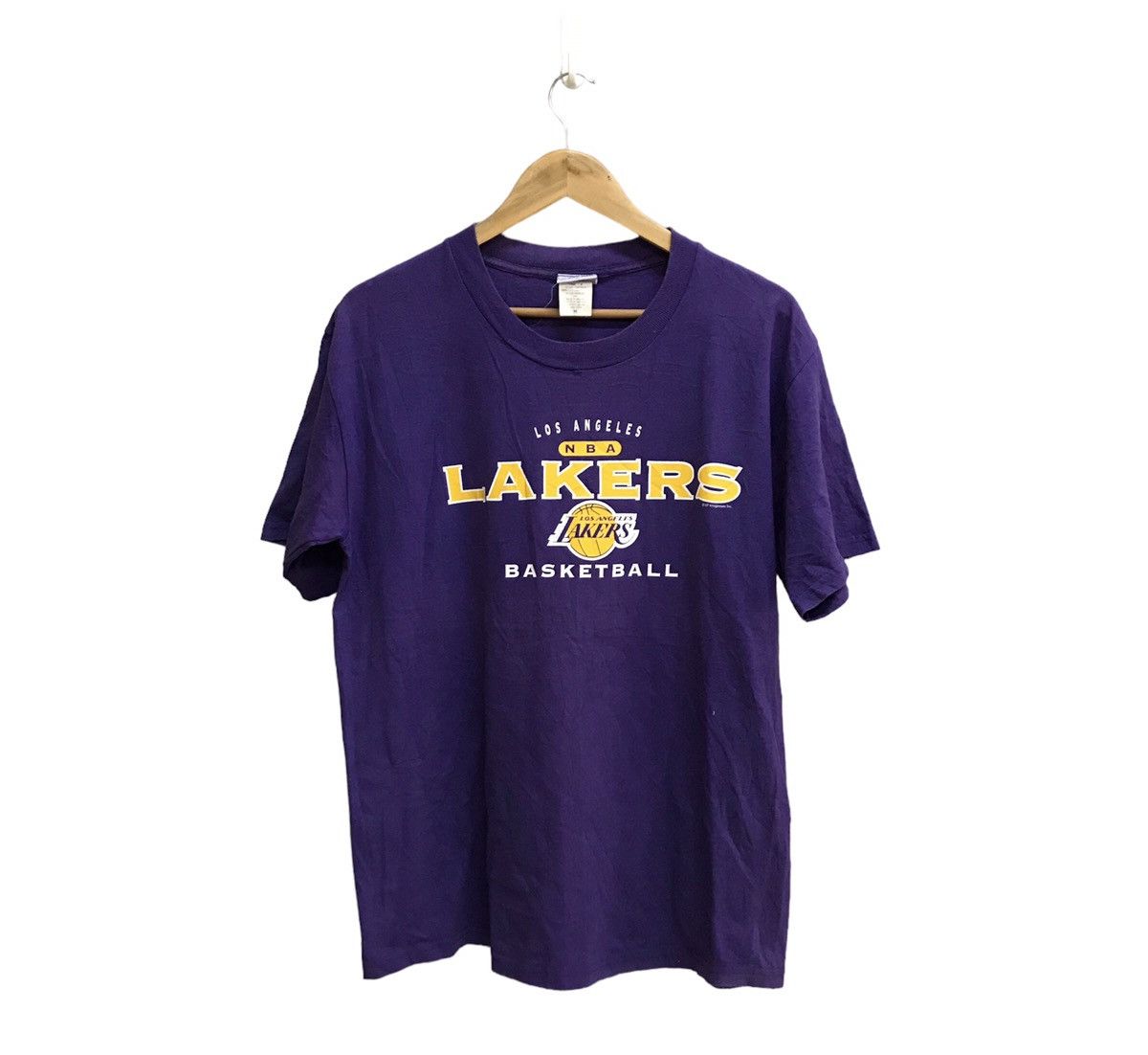 NBA × Vintage VINTAGE 90s LOS ANGELES LAKERS NBA BASKETBALL TSHIRT Size US M / EU 48-50 / 2 - 1 Thumbnail