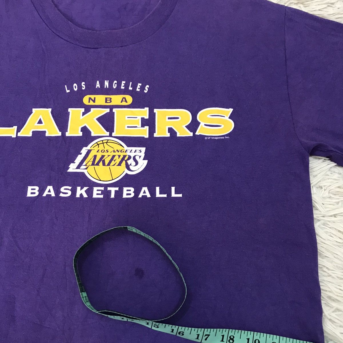 NBA × Vintage VINTAGE 90s LOS ANGELES LAKERS NBA BASKETBALL TSHIRT Size US M / EU 48-50 / 2 - 11 Thumbnail