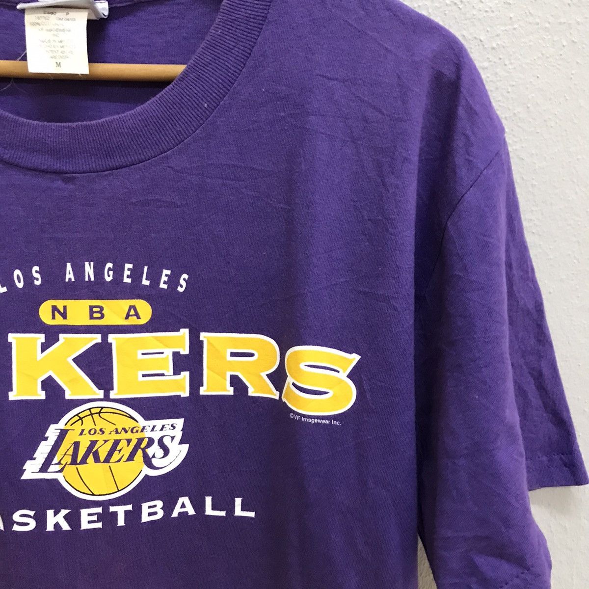 NBA × Vintage VINTAGE 90s LOS ANGELES LAKERS NBA BASKETBALL TSHIRT Size US M / EU 48-50 / 2 - 5 Thumbnail