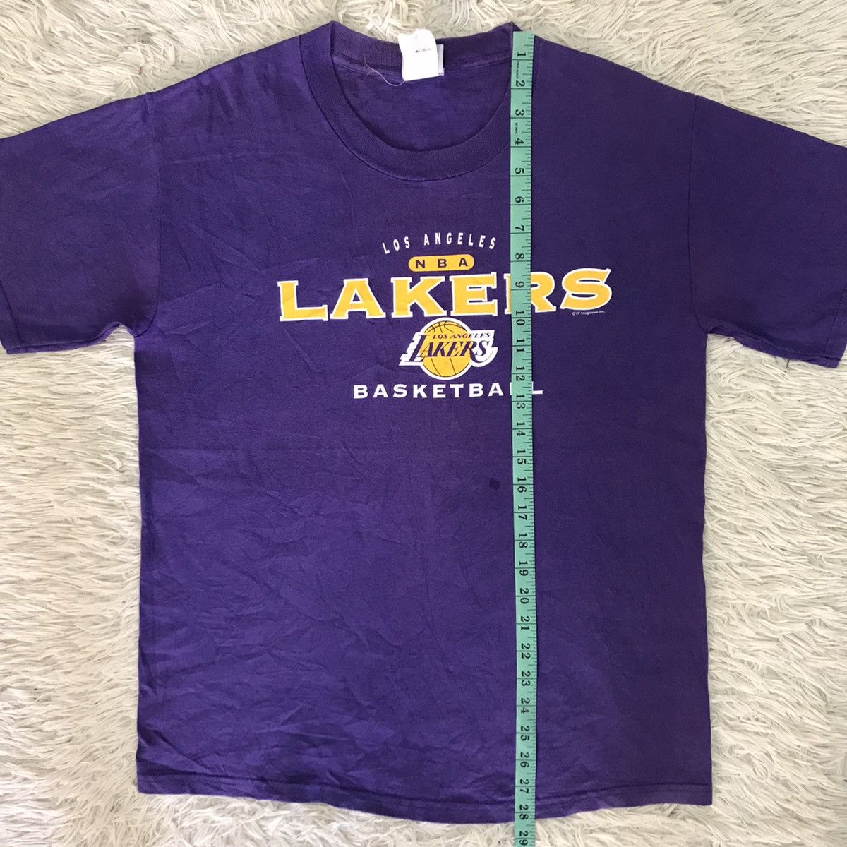 NBA × Vintage VINTAGE 90s LOS ANGELES LAKERS NBA BASKETBALL TSHIRT Size US M / EU 48-50 / 2 - 12 Thumbnail