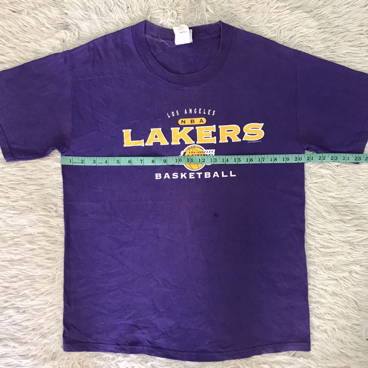 NBA × Vintage VINTAGE 90s LOS ANGELES LAKERS NBA BASKETBALL TSHIRT Size US M / EU 48-50 / 2 - 10 Thumbnail