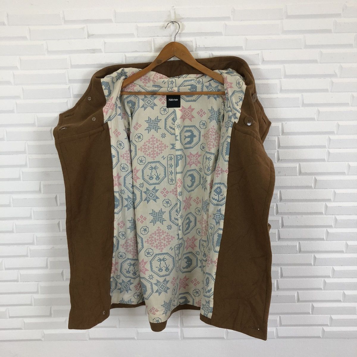 Issey Miyake × Japanese Brand Né.net Wool Duffle Coat Hoodie by Issey Miyake Size US L / EU 52-54 / 3 - 7 Thumbnail