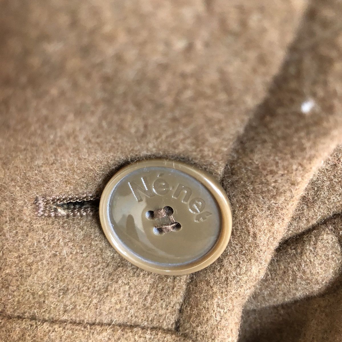 Issey Miyake × Japanese Brand Né.net Wool Duffle Coat Hoodie by Issey Miyake Size US L / EU 52-54 / 3 - 8 Thumbnail