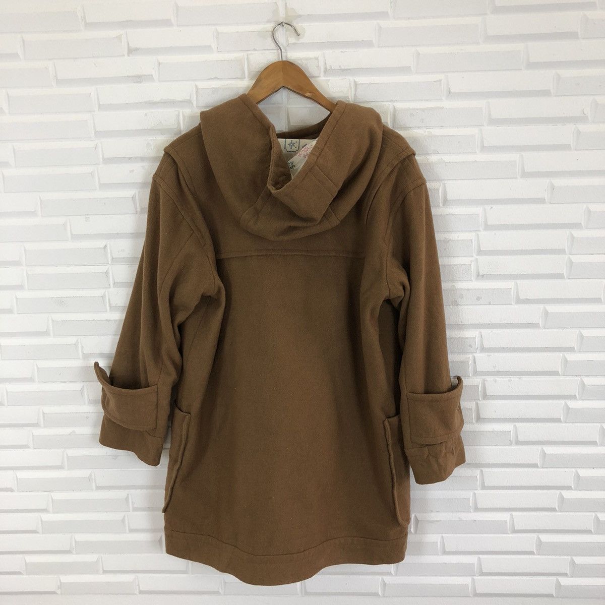 Issey Miyake × Japanese Brand Né.net Wool Duffle Coat Hoodie by Issey Miyake Size US L / EU 52-54 / 3 - 6 Thumbnail