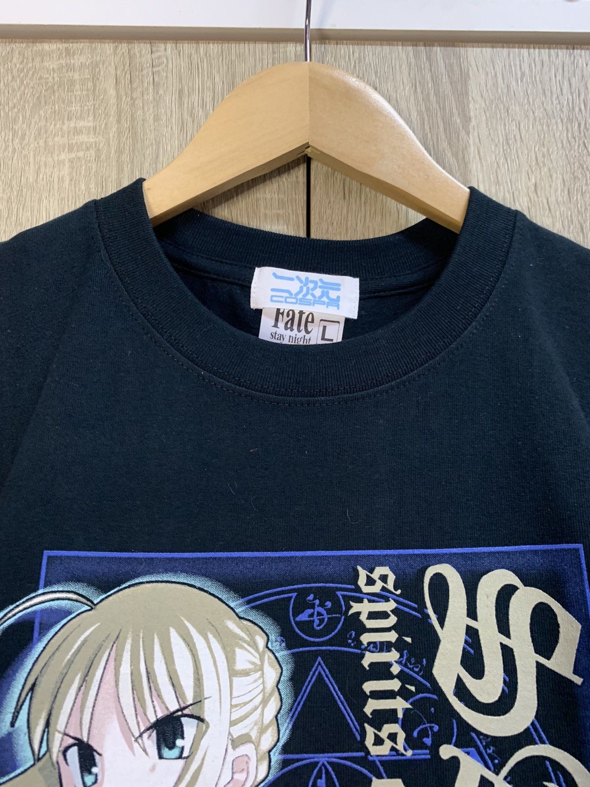 Super Rare Vintage Cospa Fate/Stay Night Saber T-shirt
