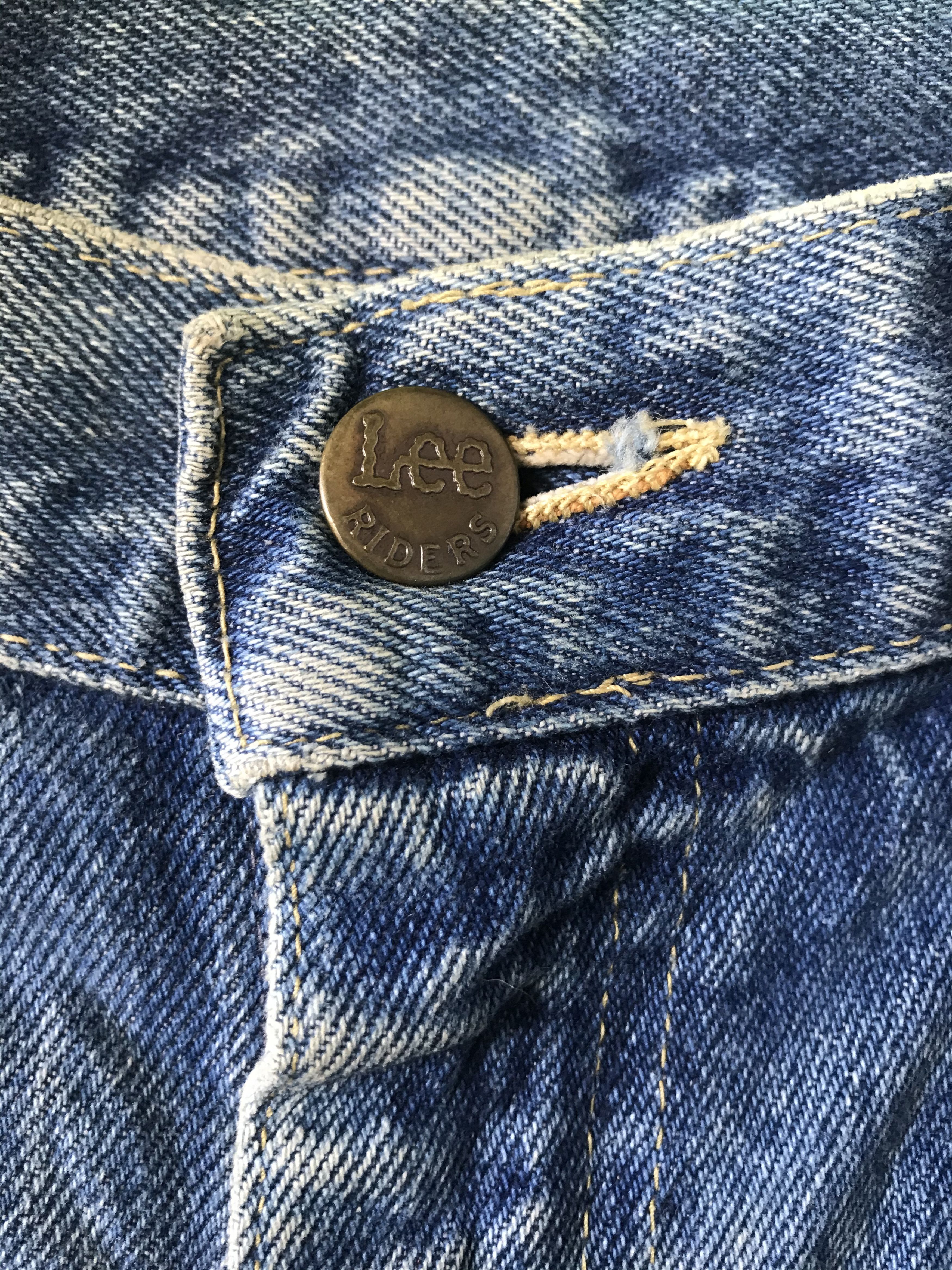 Lee Flare Lee Riders Jeans Distressed Made in USA Size US 33 - 8 Thumbnail
