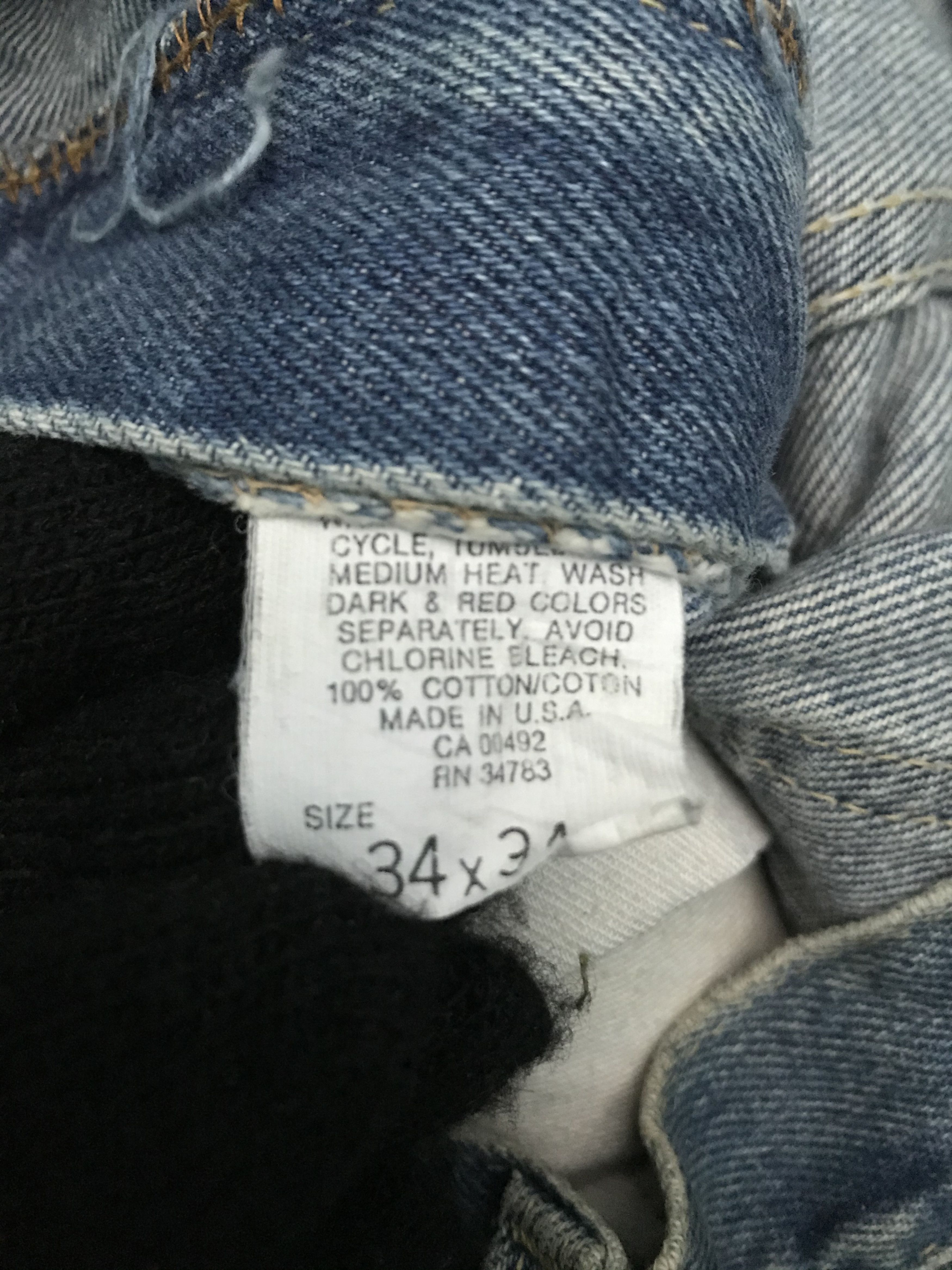 Lee Flare Lee Riders Jeans Distressed Made in USA Size US 33 - 10 Thumbnail
