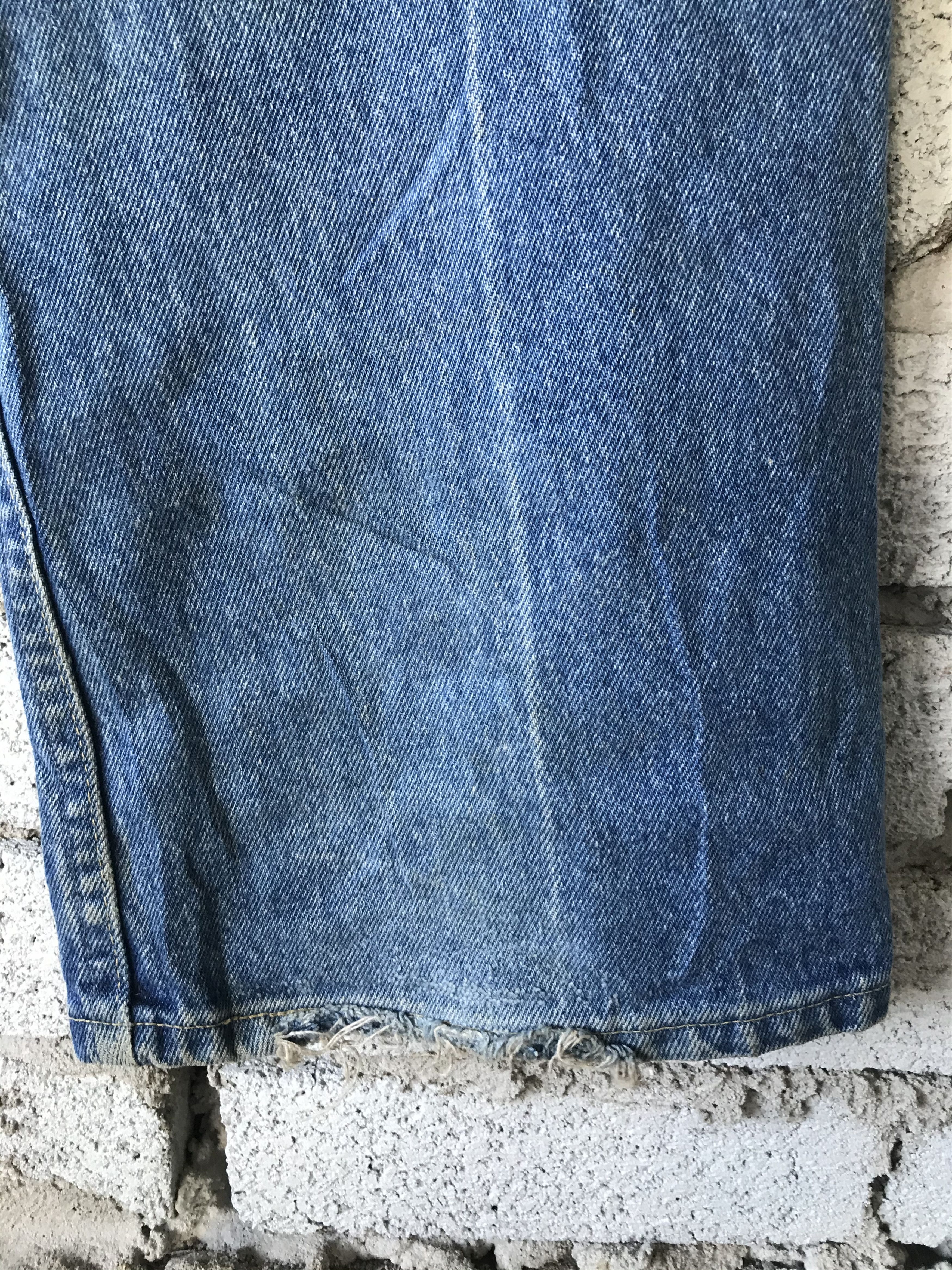 Lee Flare Lee Riders Jeans Distressed Made in USA Size US 33 - 7 Thumbnail