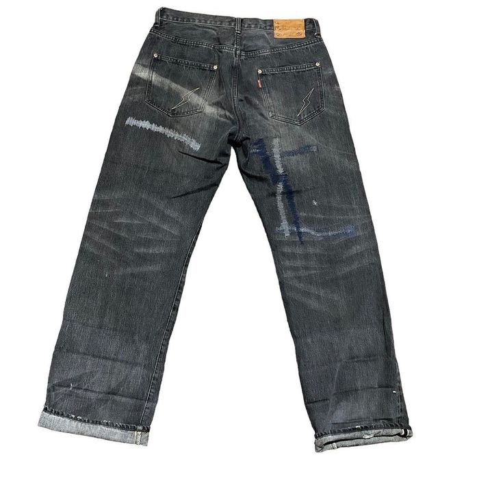 Vintage Hardly Evers Distressed Selvedge Denim | Grailed