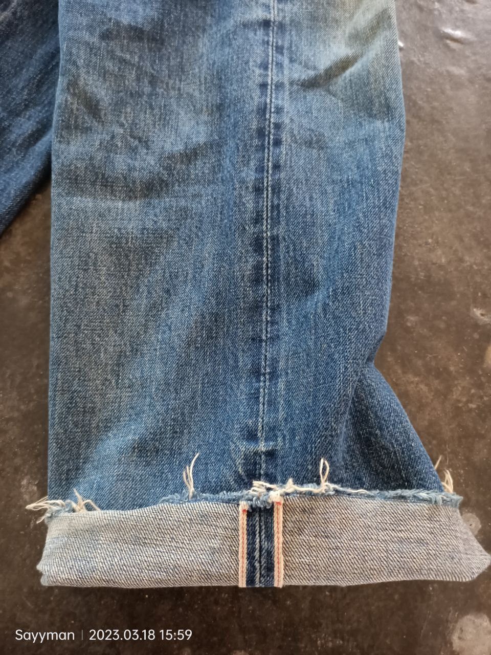Levi's × Levi's Vintage Clothing × Vintage Vtg 90s Levi’s Big E 502XX Distressed Selvedge Jeans Size US 33 - 17 Thumbnail