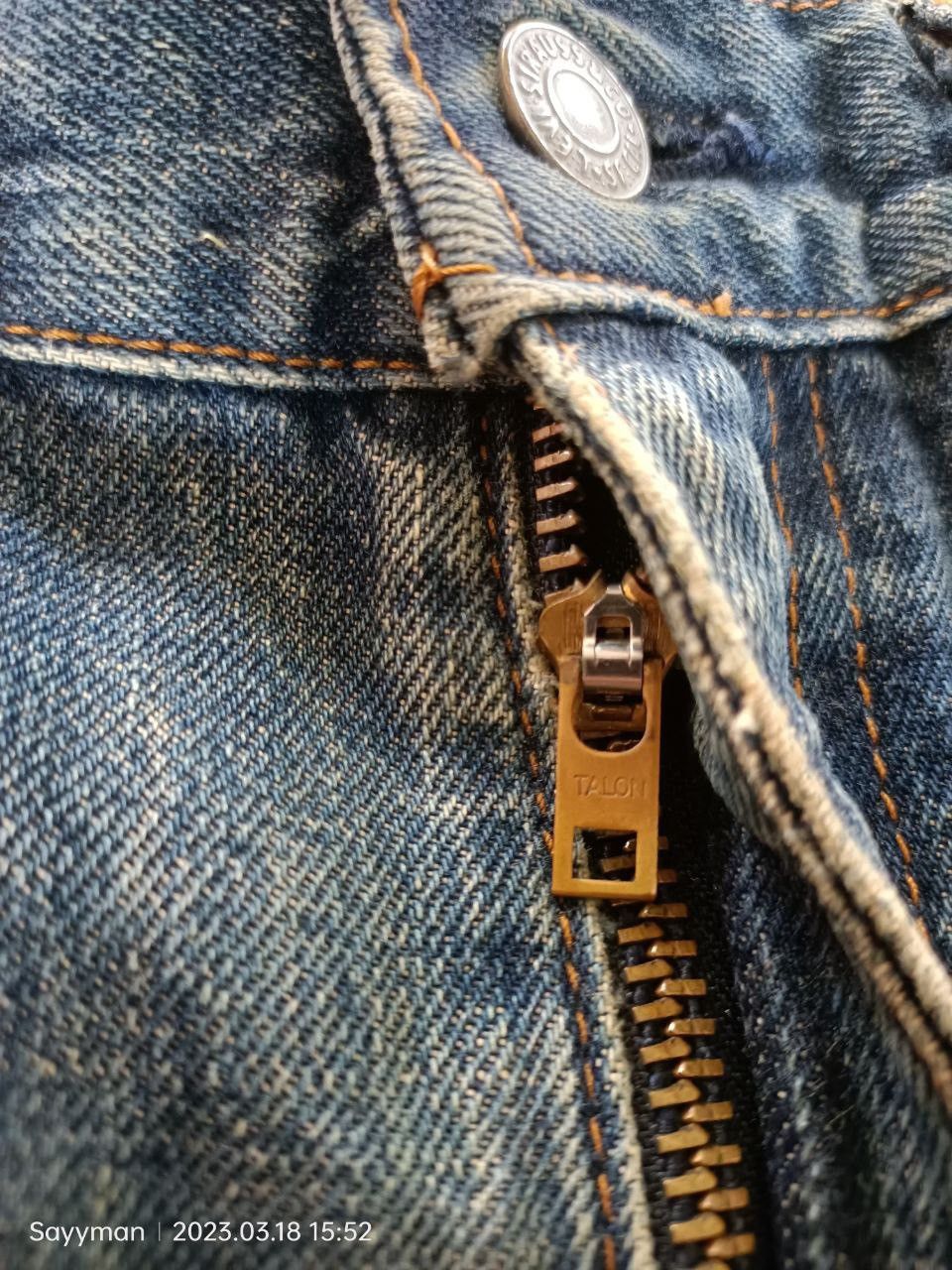 Levi's × Levi's Vintage Clothing × Vintage Vtg 90s Levi’s Big E 502XX Distressed Selvedge Jeans Size US 33 - 7 Thumbnail